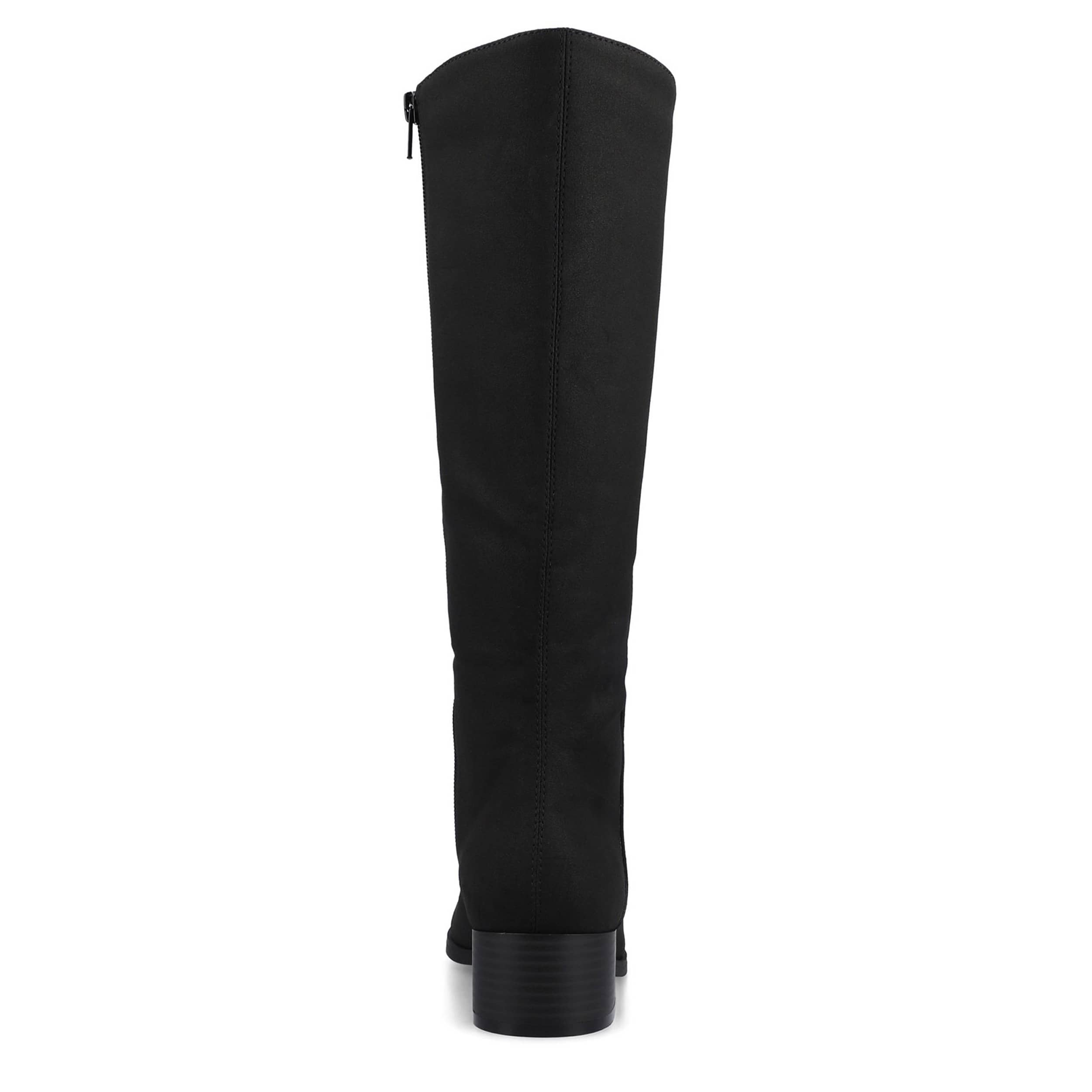 JOURNEE COLLECTION-WOMENS DEVRI WIDE CALF TALL BOOT-BLACK & 