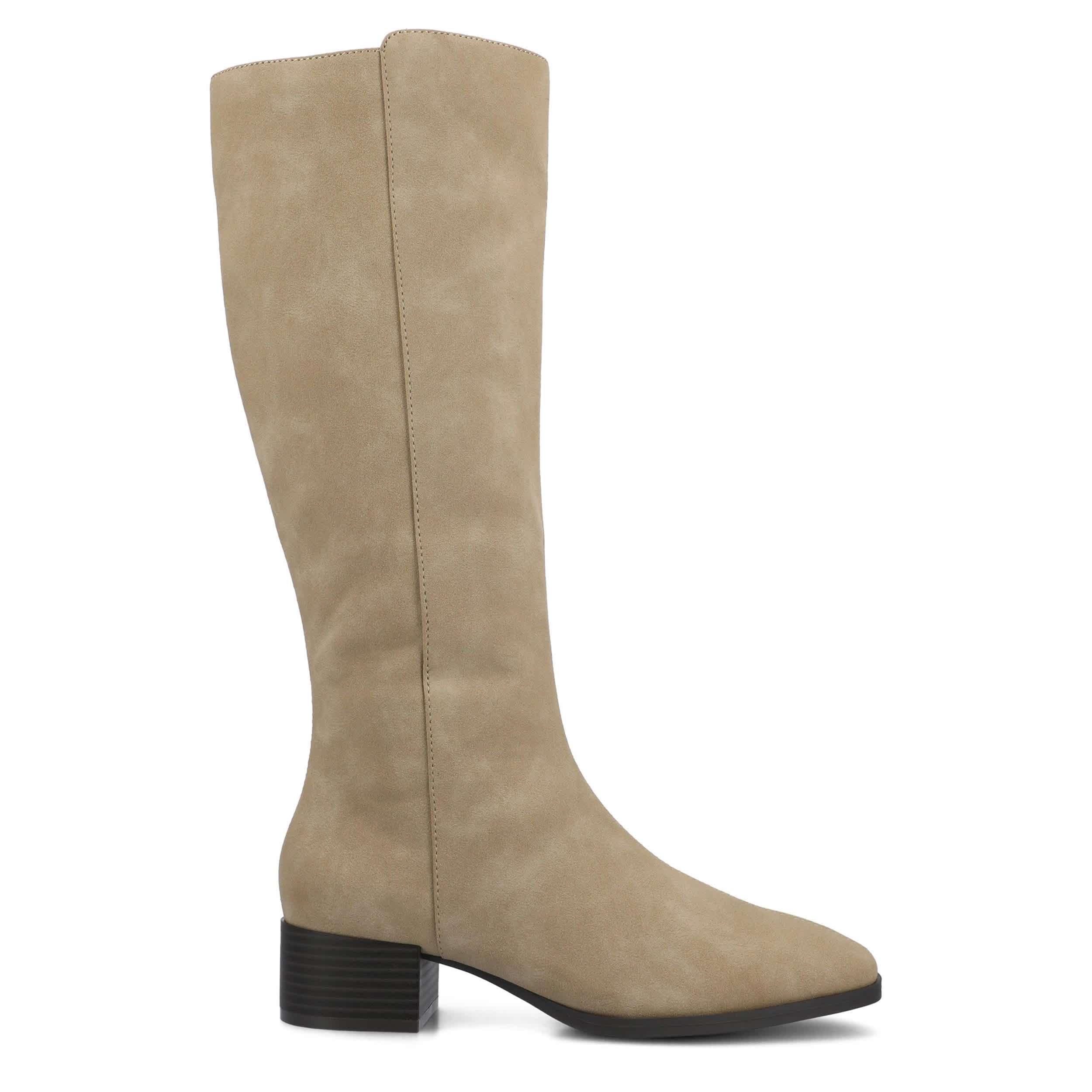 JOURNEE COLLECTION-WOMENS DEVRI WIDE CALF TALL BOOT-MED NATURAL & 