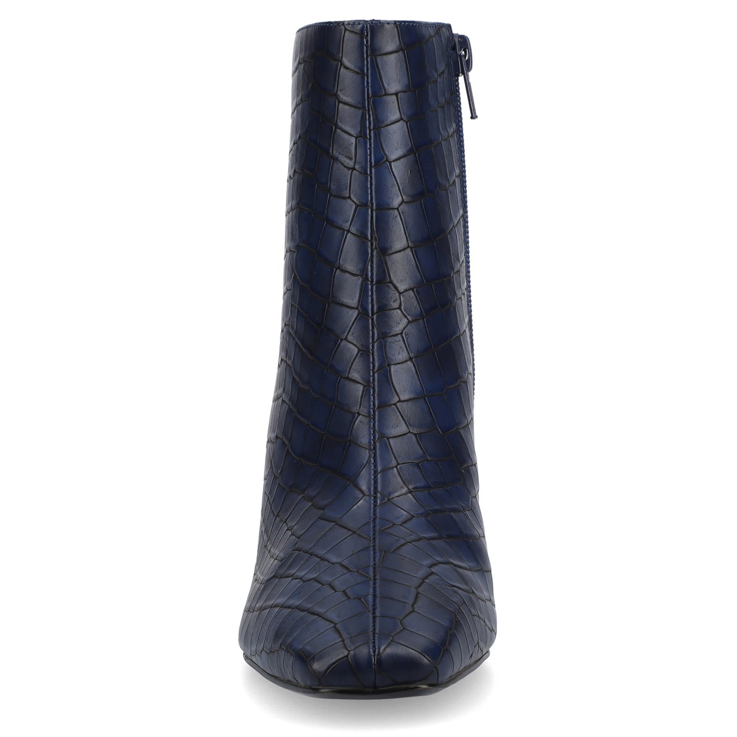 JOURNEE COLLECTION-WOMENS HAYLINN ANKLE BOOT-BLUE & 