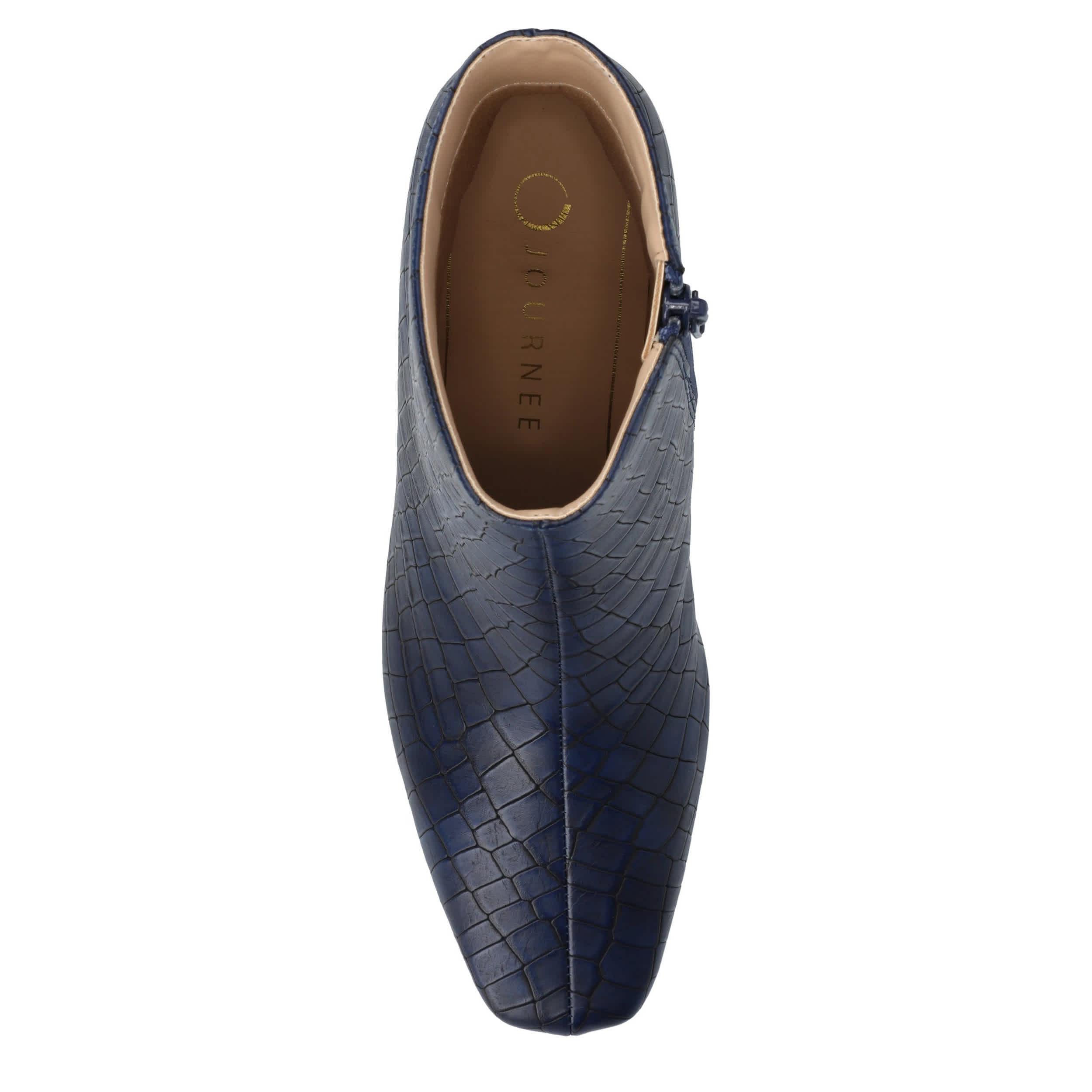 JOURNEE COLLECTION-WOMENS HAYLINN ANKLE BOOT-BLUE & 