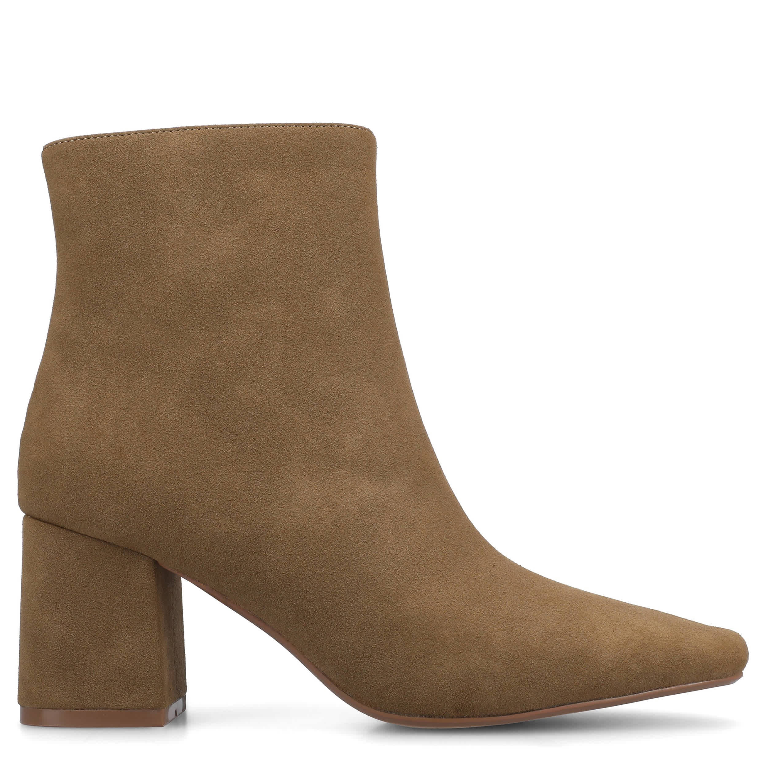 JOURNEE COLLECTION-WOMENS HAYLINN ANKLE BOOT-TAUPE & 