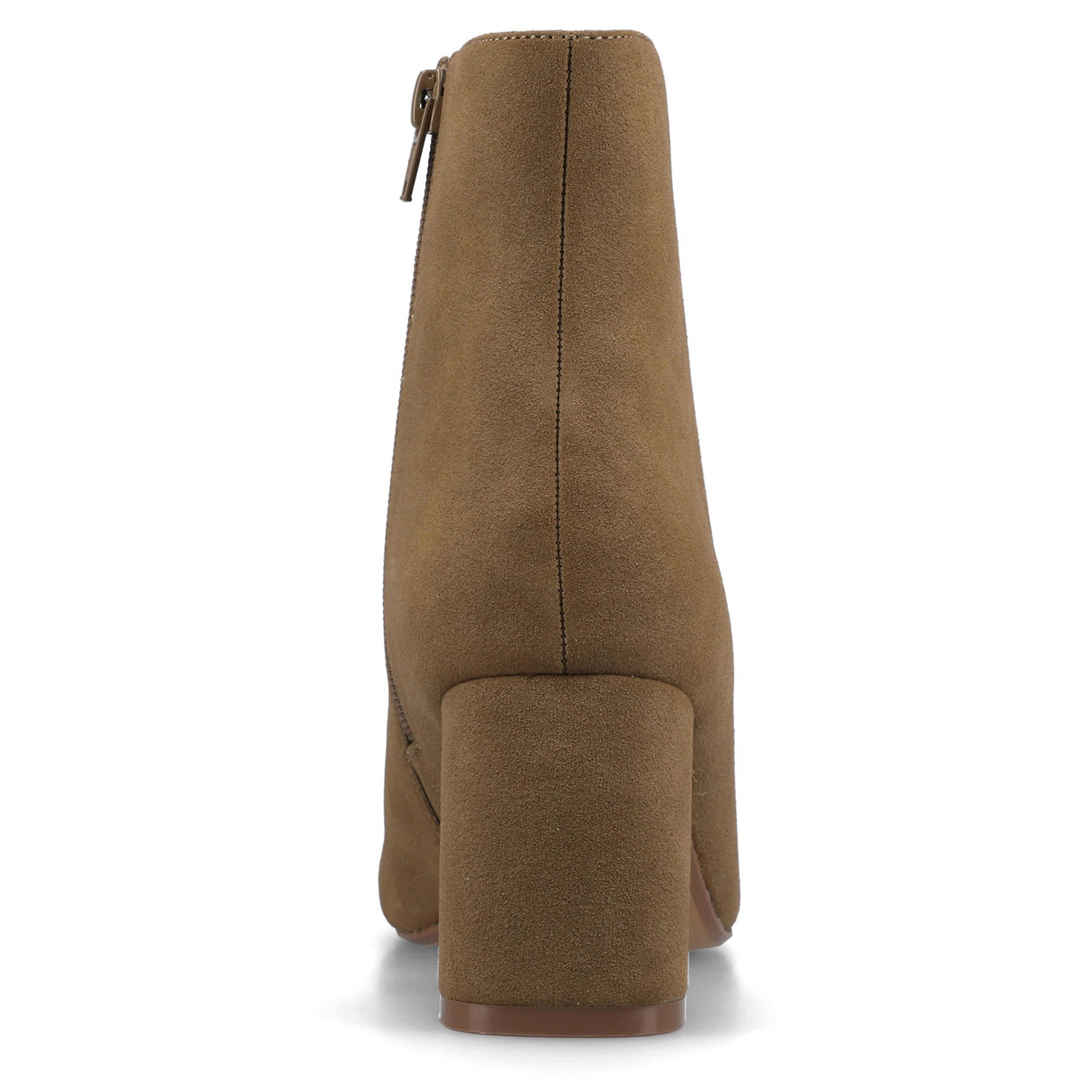 JOURNEE COLLECTION-WOMENS HAYLINN ANKLE BOOT-TAUPE & 