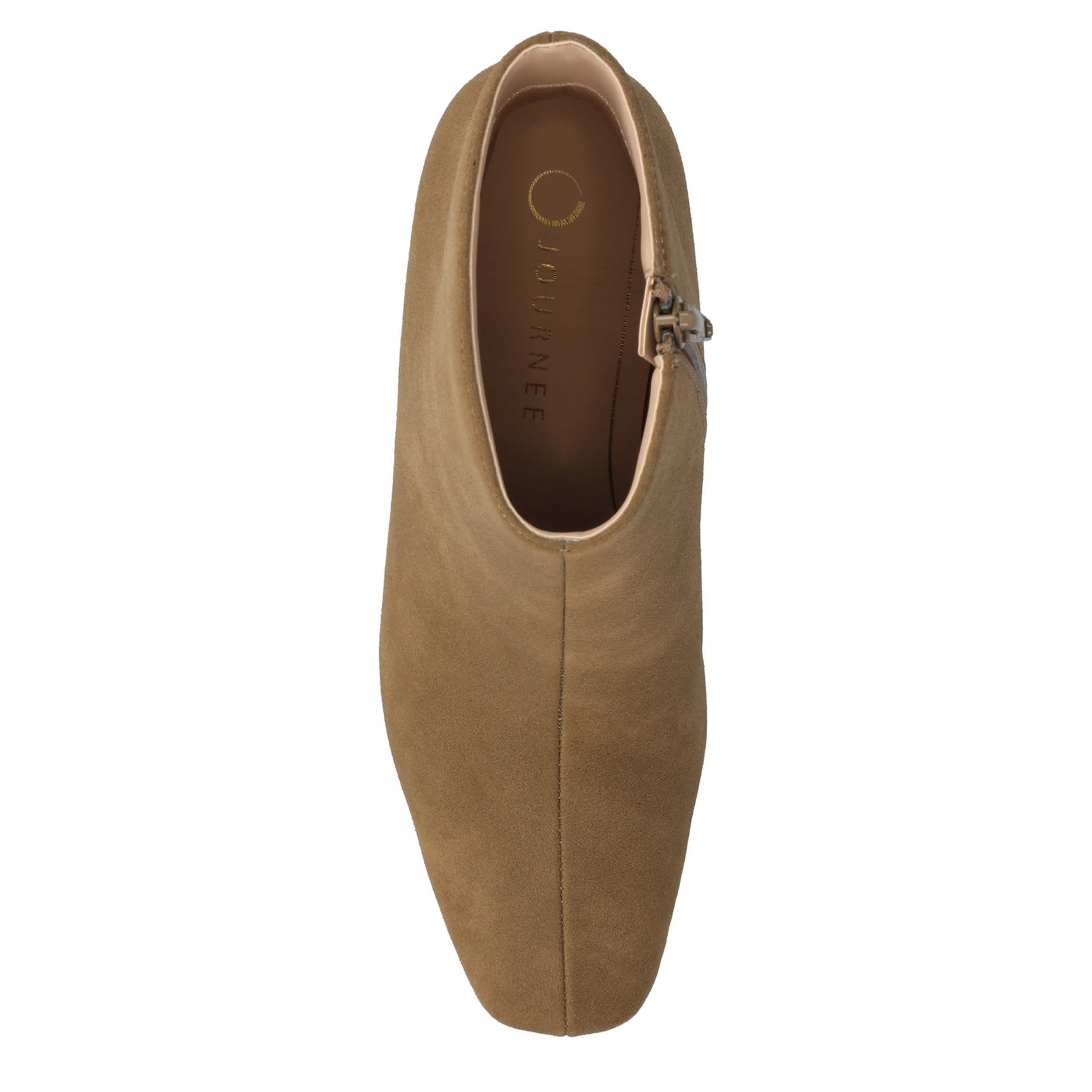 JOURNEE COLLECTION-WOMENS HAYLINN ANKLE BOOT-TAUPE & 