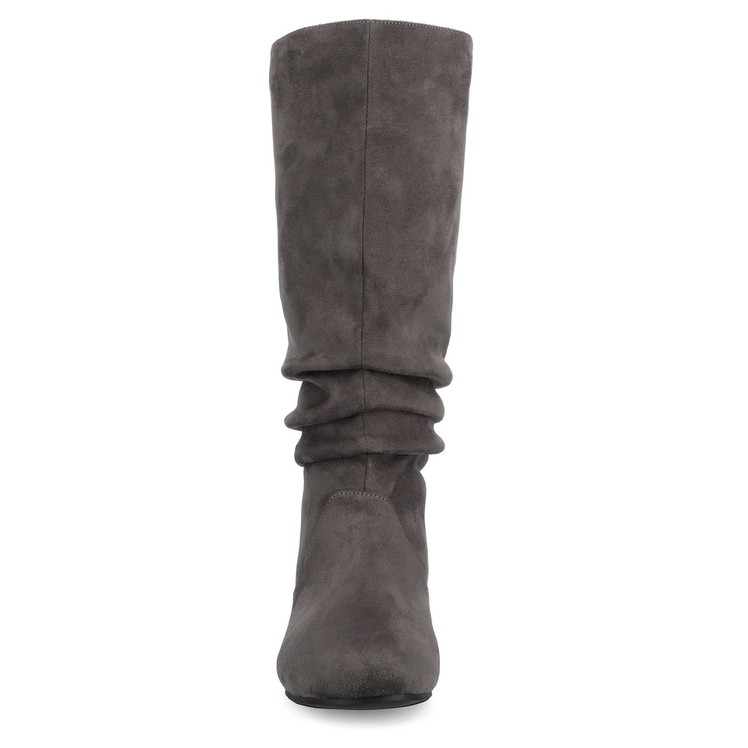 JOURNEE COLLECTION-WOMENS JAYNE TALL BOOT-GREY & 
