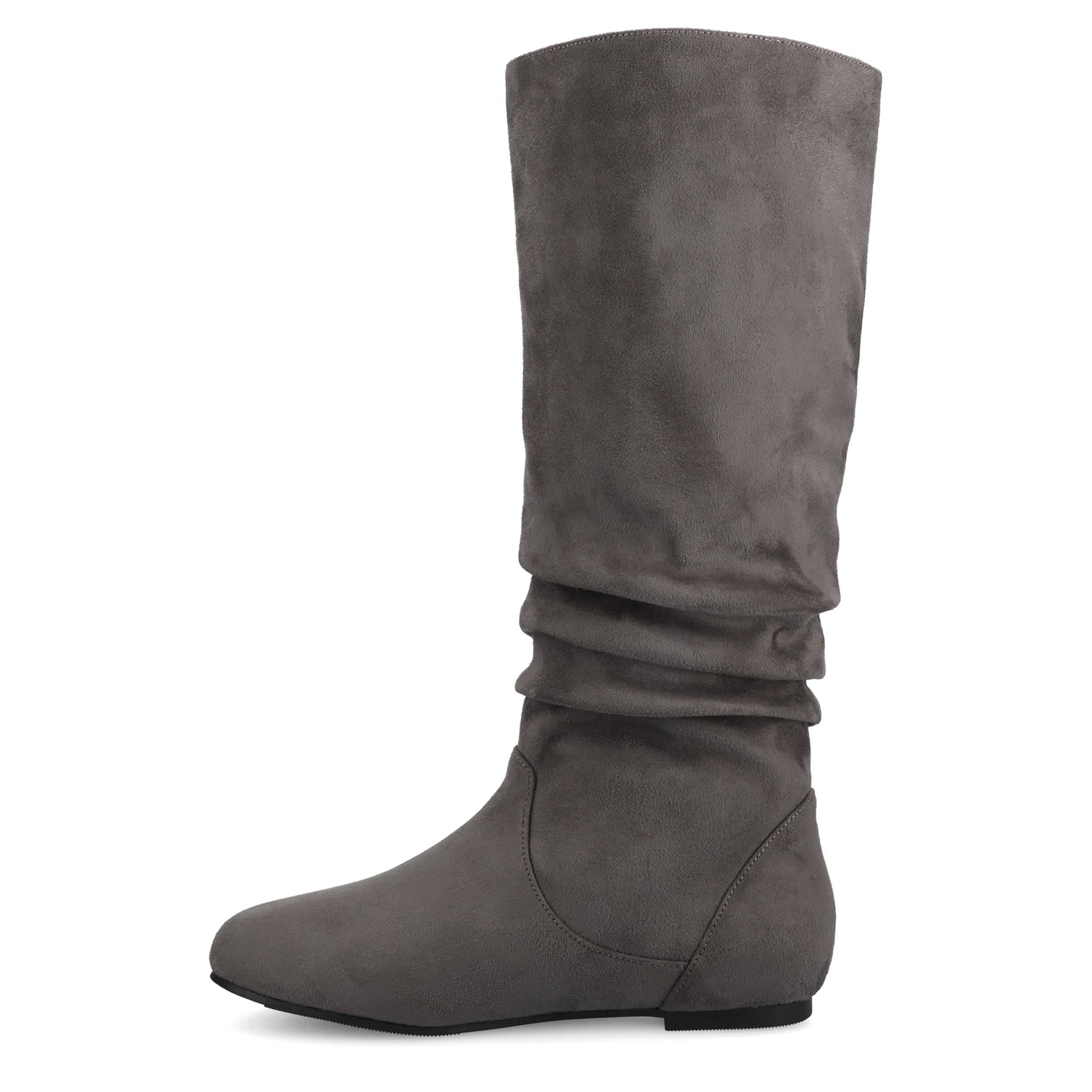 JOURNEE COLLECTION-WOMENS JAYNE TALL BOOT-GREY & 