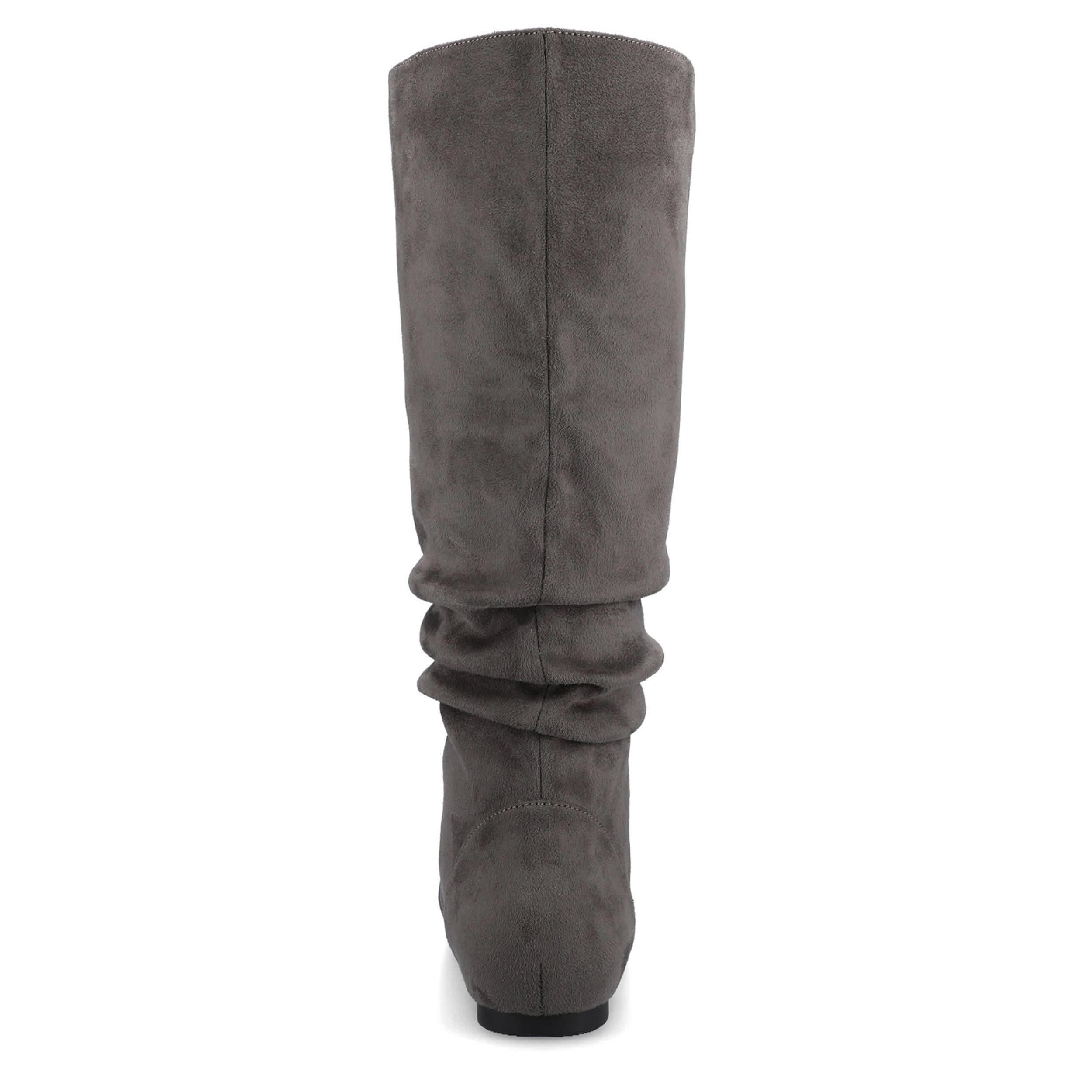 JOURNEE COLLECTION-WOMENS JAYNE TALL BOOT-GREY & 