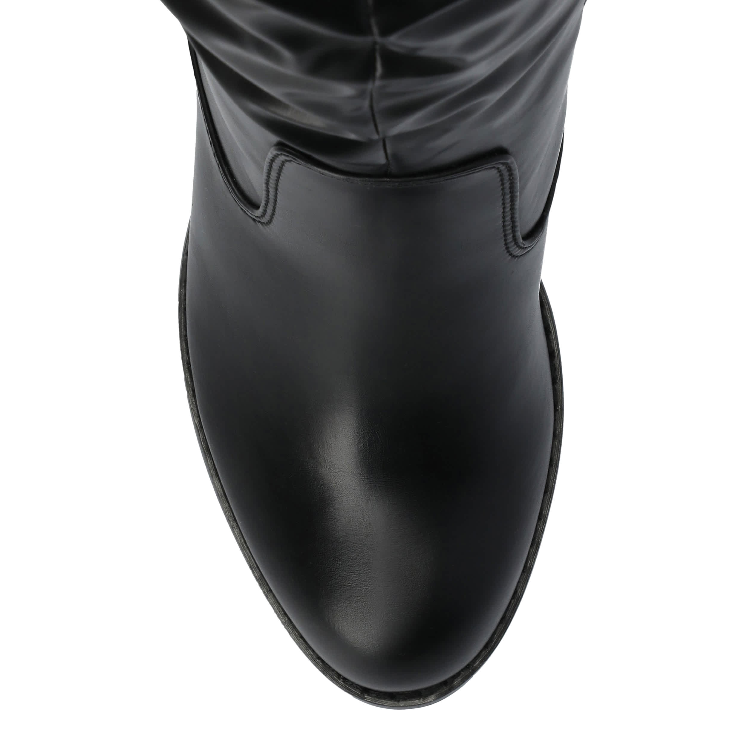 JOURNEE COLLECTION-WOMENS KAISON EXTRA WIDE CALF OVER THE KNEE BOOT-BLACK & 