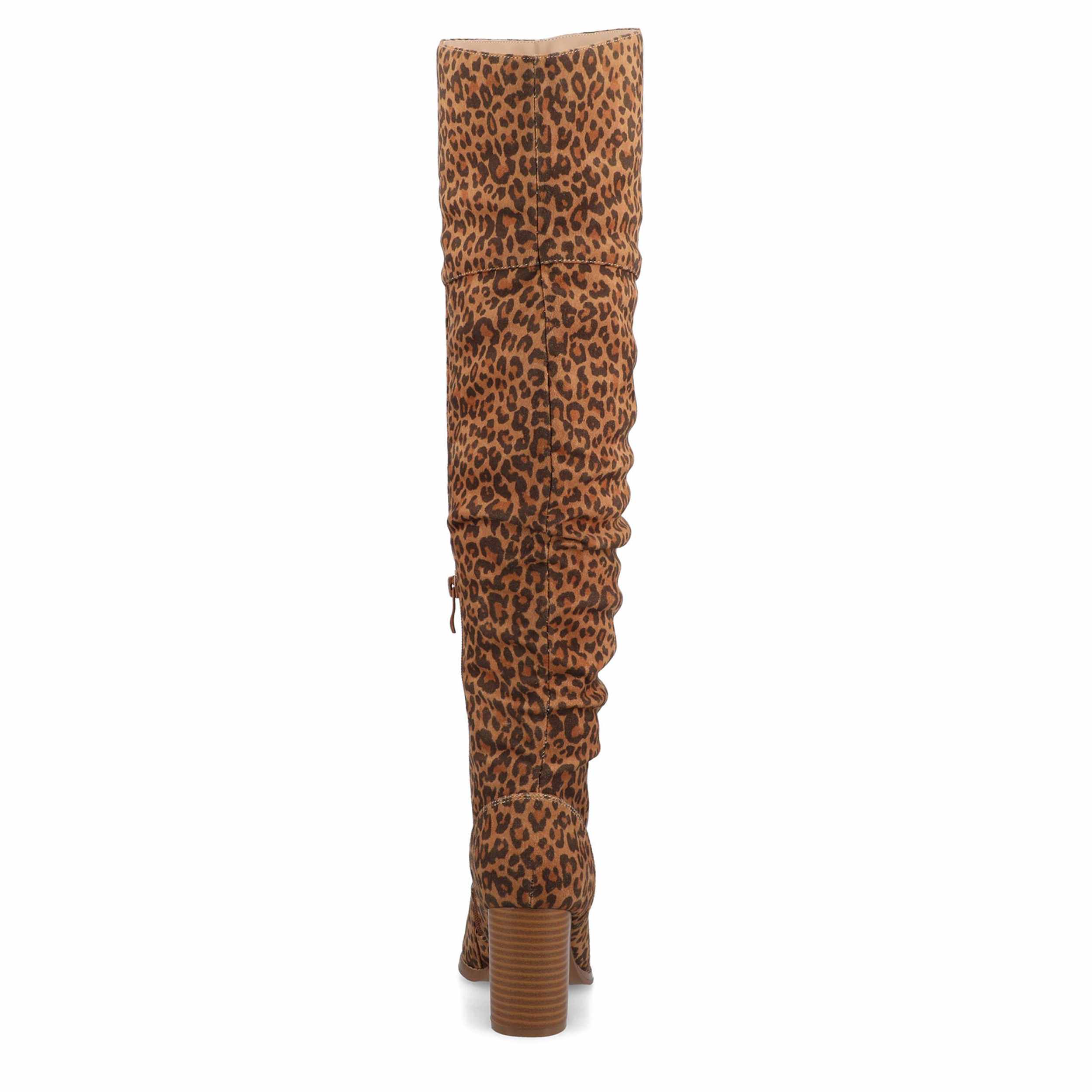 JOURNEE COLLECTION-WOMENS KAISON EXTRA WIDE CALF OVER THE KNEE BOOT-LEOPARD & 