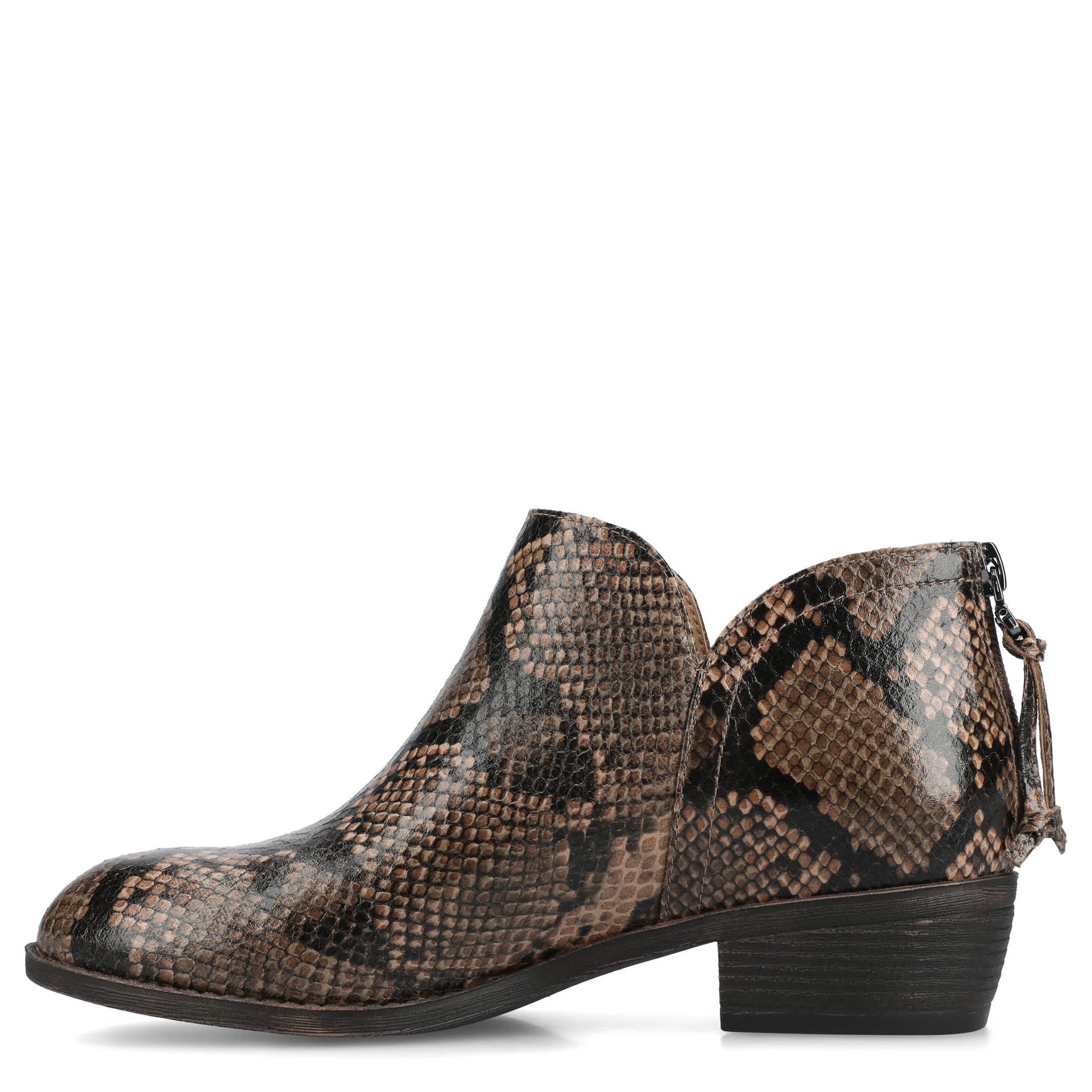 JOURNEE COLLECTION-WOMENS LIVVY BOOTIE-BROWN & 