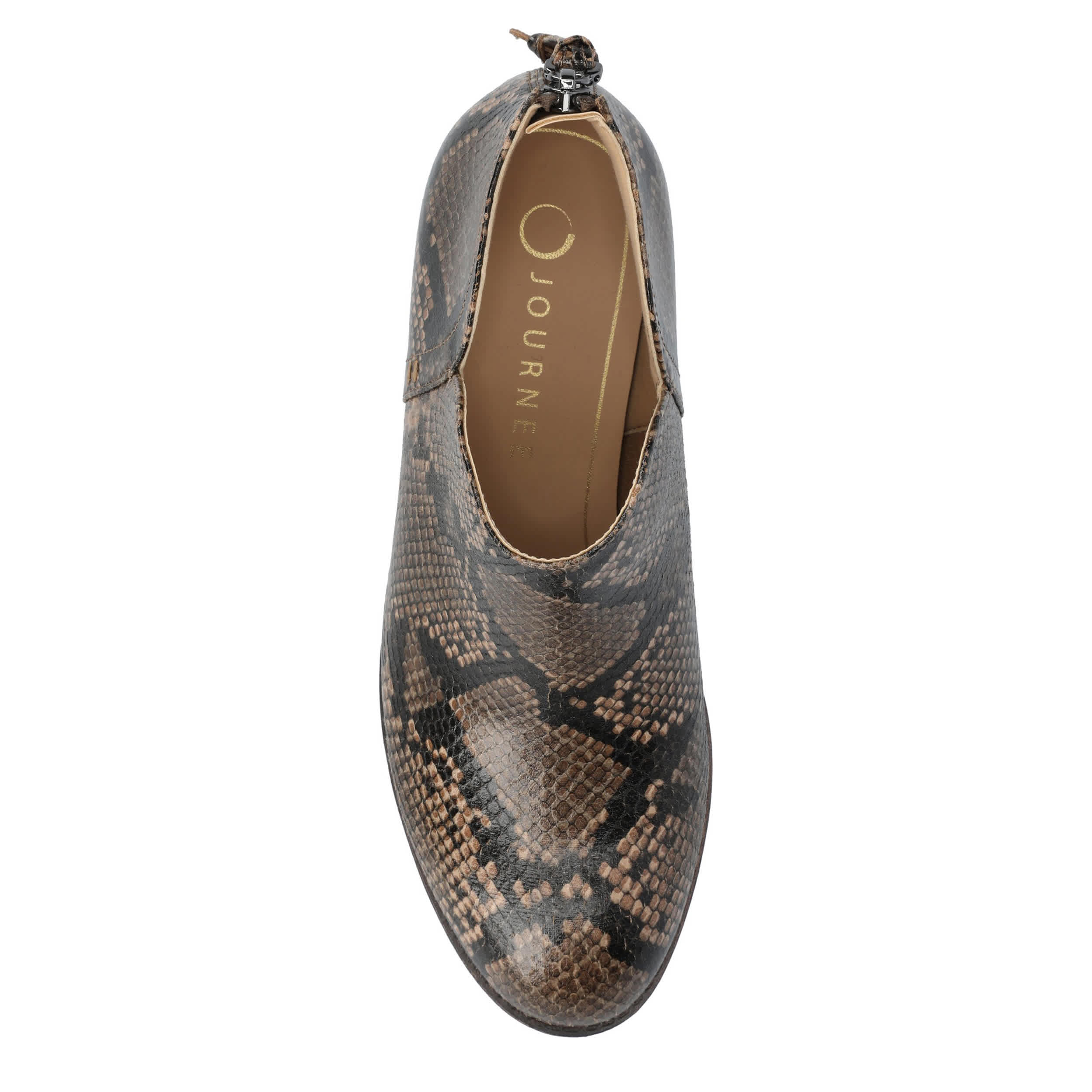 JOURNEE COLLECTION-WOMENS LIVVY BOOTIE-BROWN & 