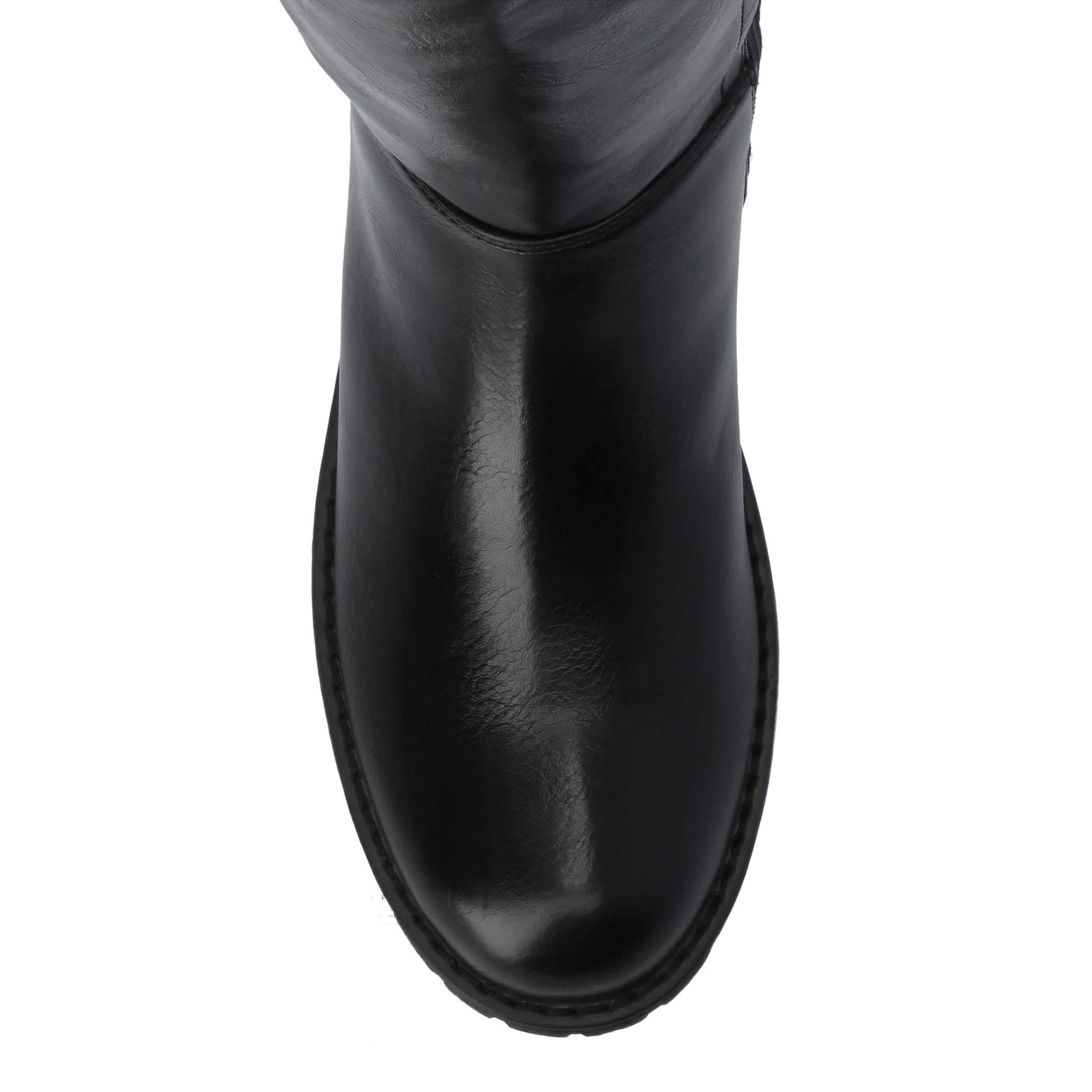 JOURNEE COLLECTION-WOMENS MORRIGAN OVER THE KNEE BOOTS-BLACK & 