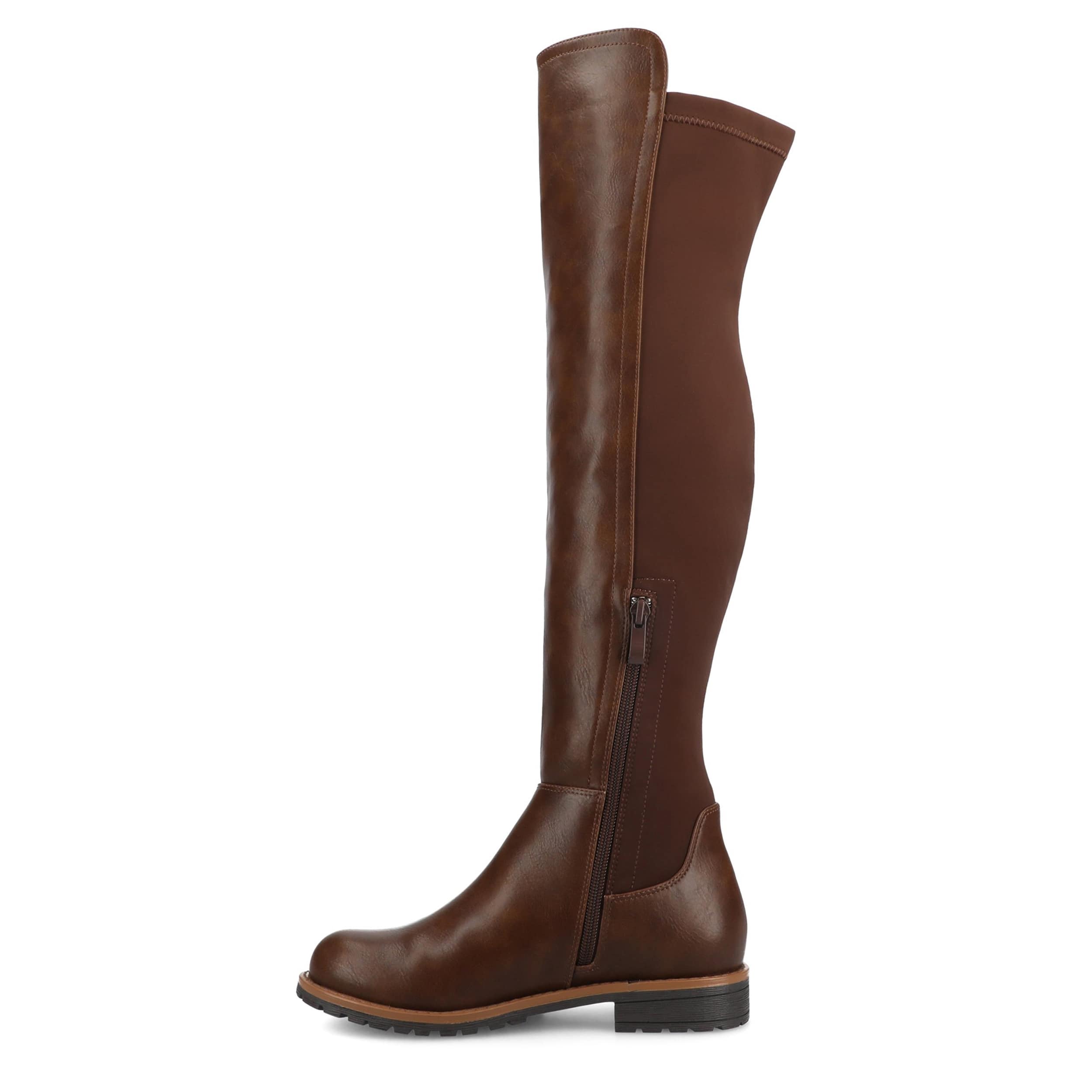 JOURNEE COLLECTION-WOMENS MORRIGAN OVER THE KNEE BOOTS-CHOCOLATE & 