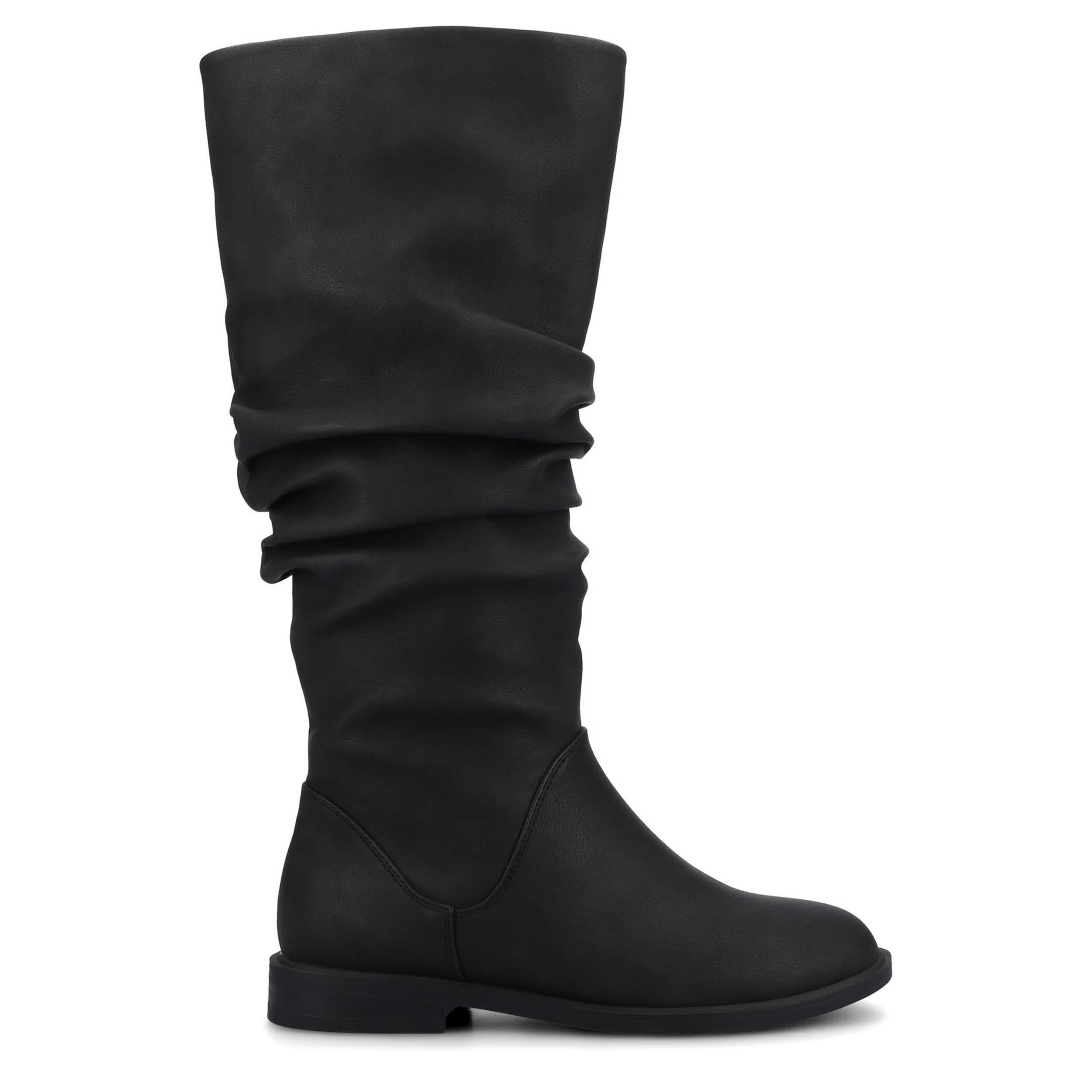 JOURNEE COLLECTION-WOMENS PENNIE TALL BOOT-BLACK & 