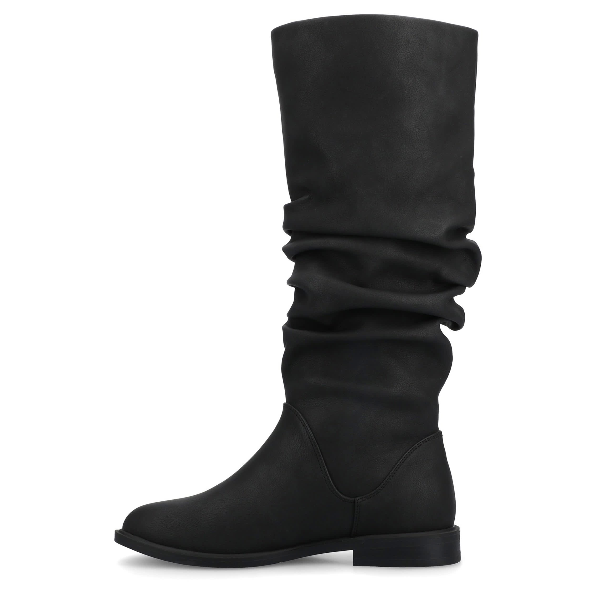 JOURNEE COLLECTION-WOMENS PENNIE TALL BOOT-BLACK & 