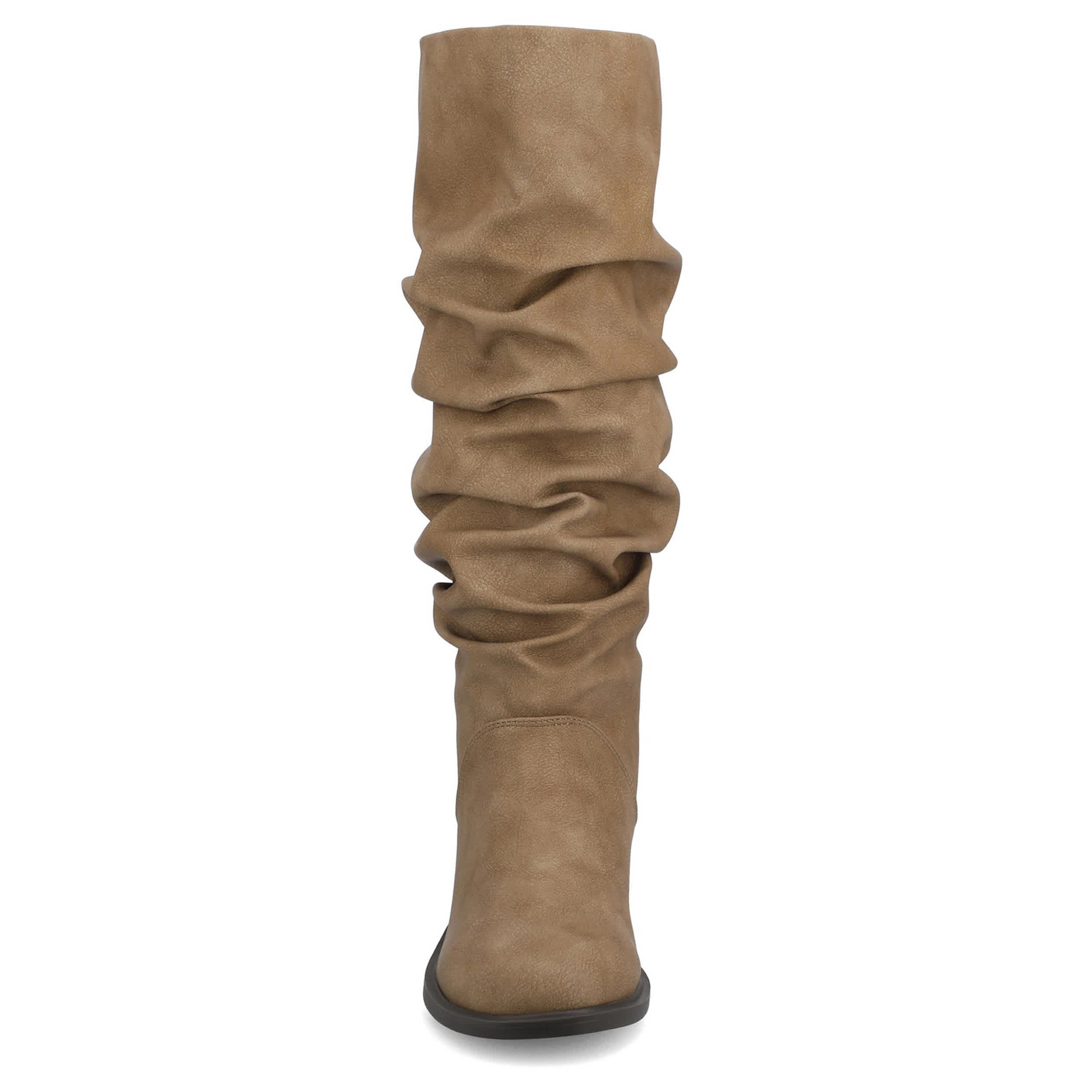 JOURNEE COLLECTION-WOMENS PENNIE TALL BOOT-TAN & 