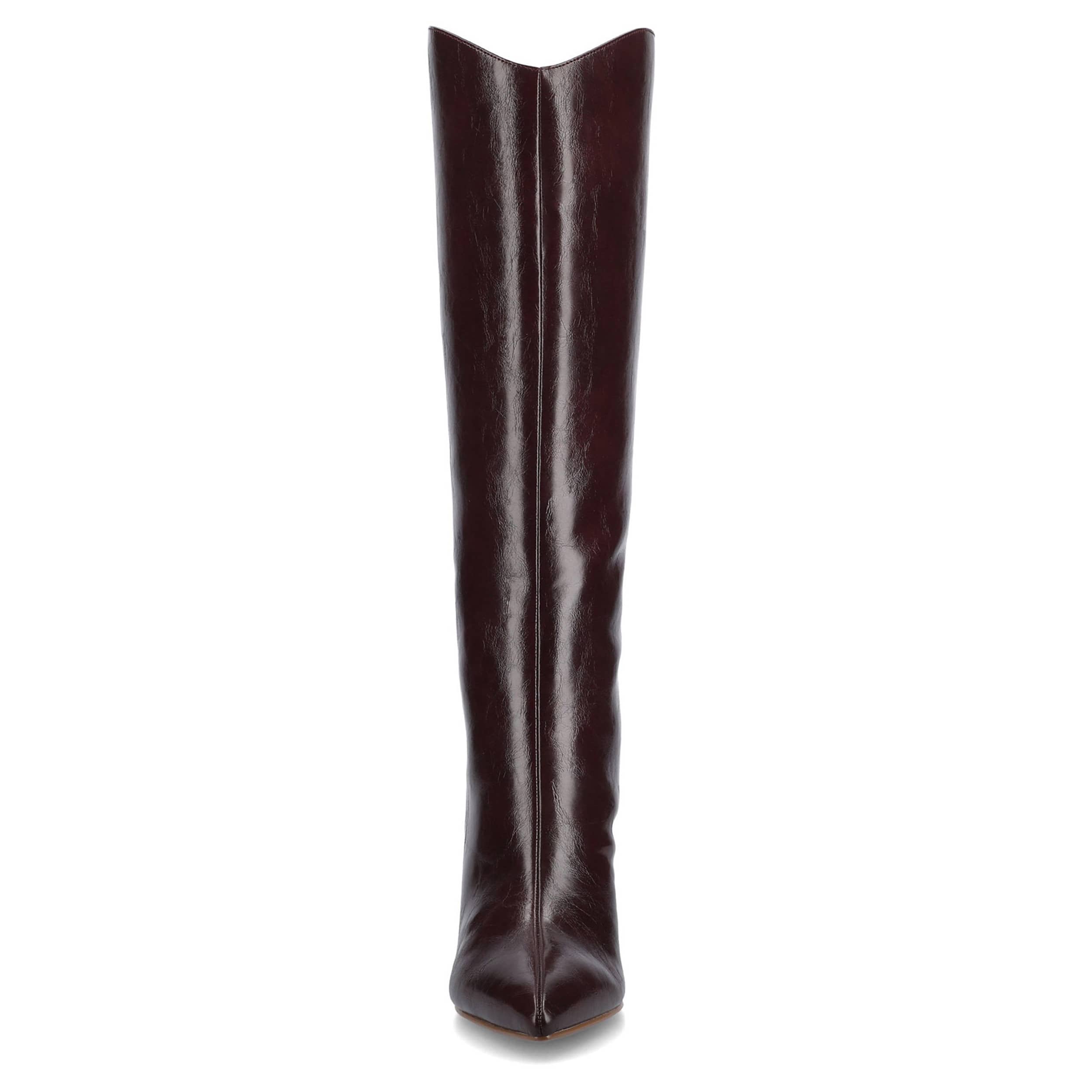 JOURNEE COLLECTION-WOMENS REHELA WIDE CALF TALL BOOT-DARK RED & 