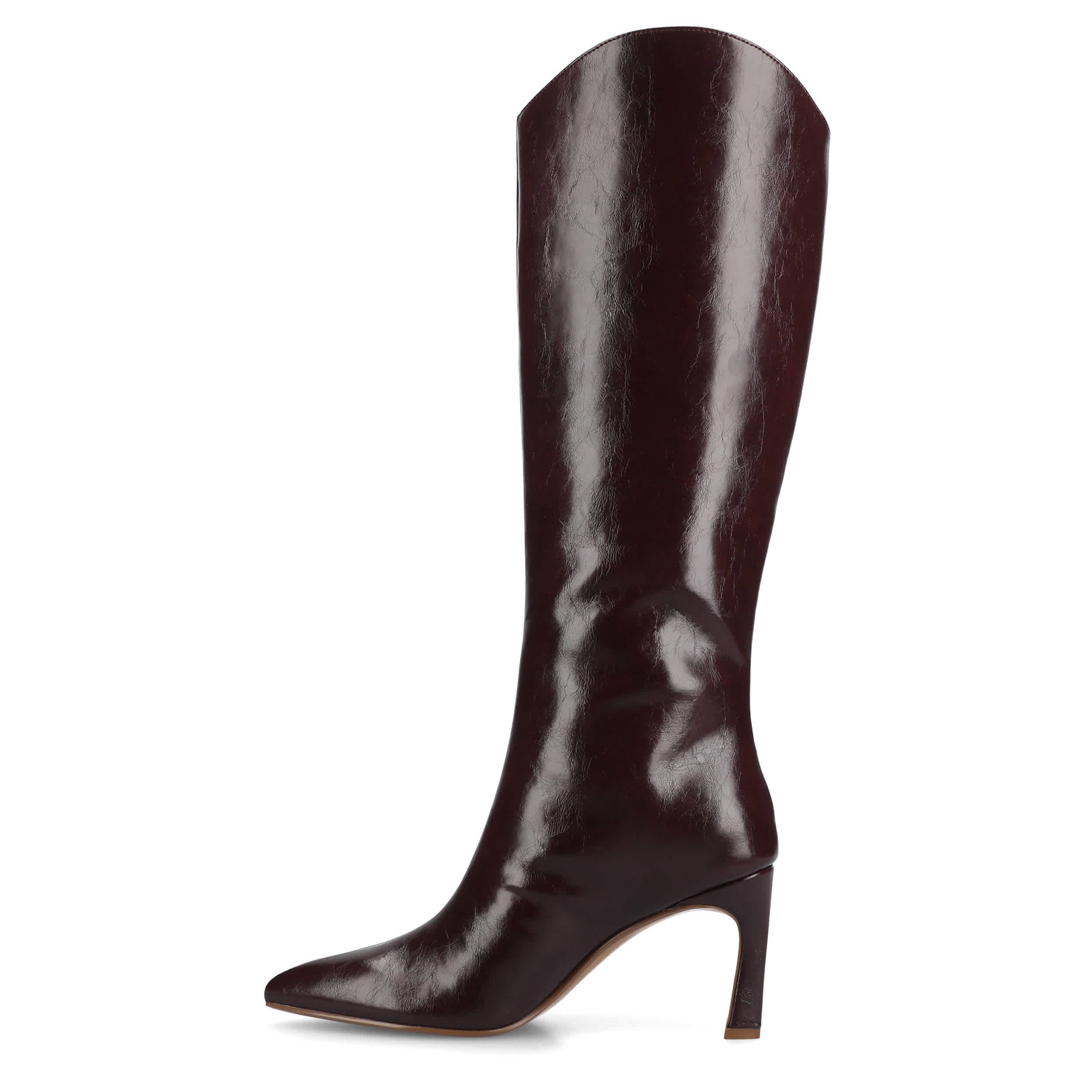 JOURNEE COLLECTION-WOMENS REHELA WIDE CALF TALL BOOT-DARK RED & 