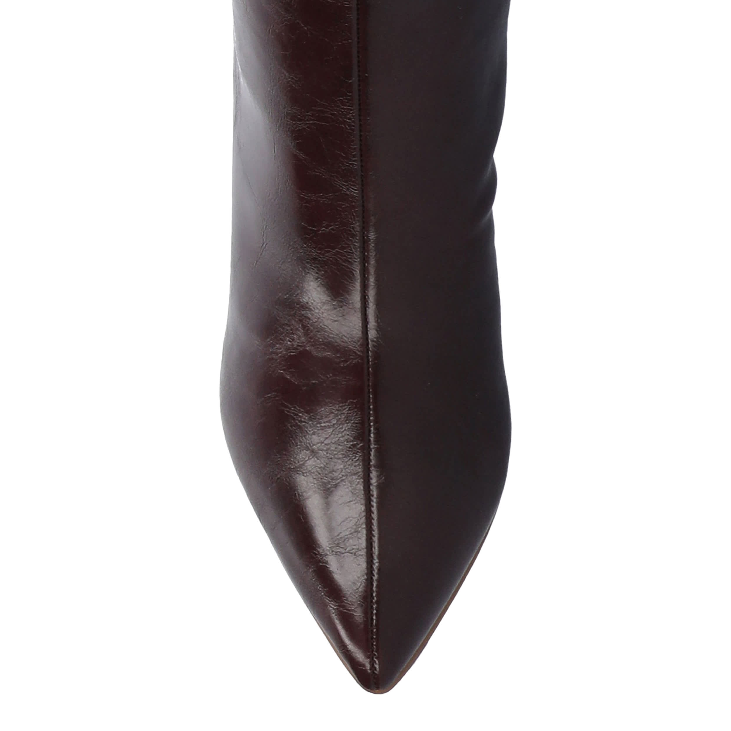 JOURNEE COLLECTION-WOMENS REHELA WIDE CALF TALL BOOT-DARK RED & 