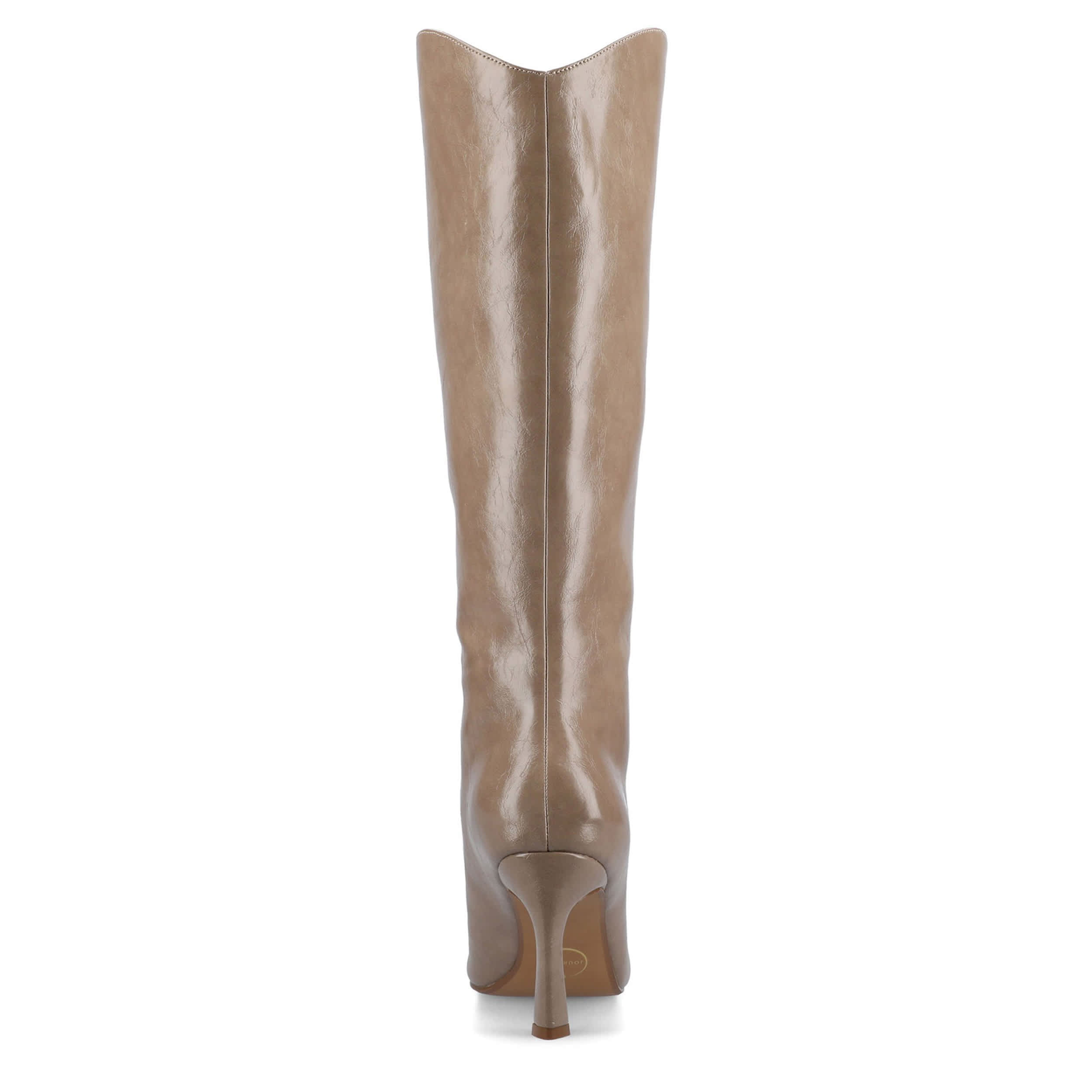JOURNEE COLLECTION-WOMENS REHELA WIDE CALF TALL BOOT-TAUPE & 