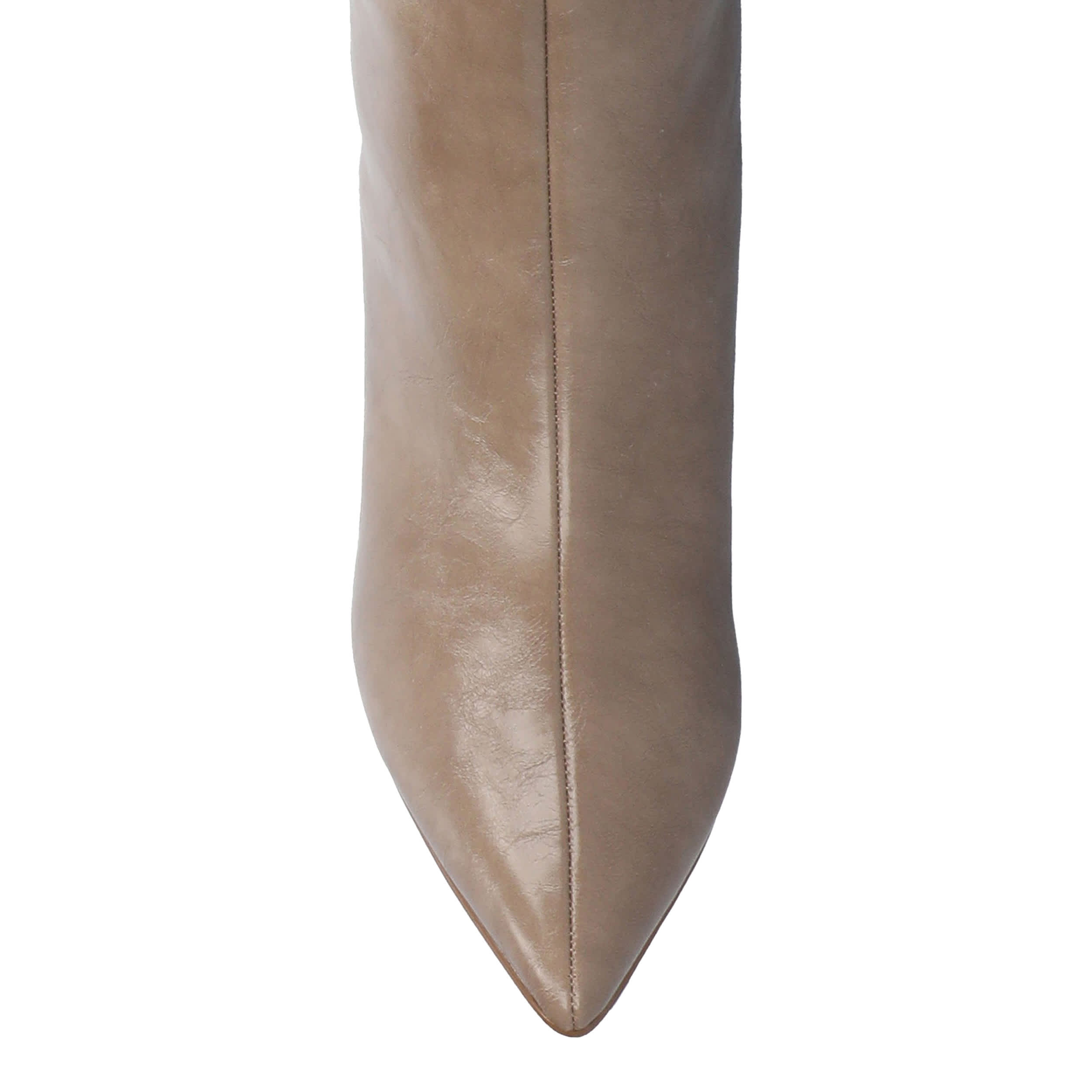 JOURNEE COLLECTION-WOMENS REHELA WIDE CALF TALL BOOT-TAUPE & 