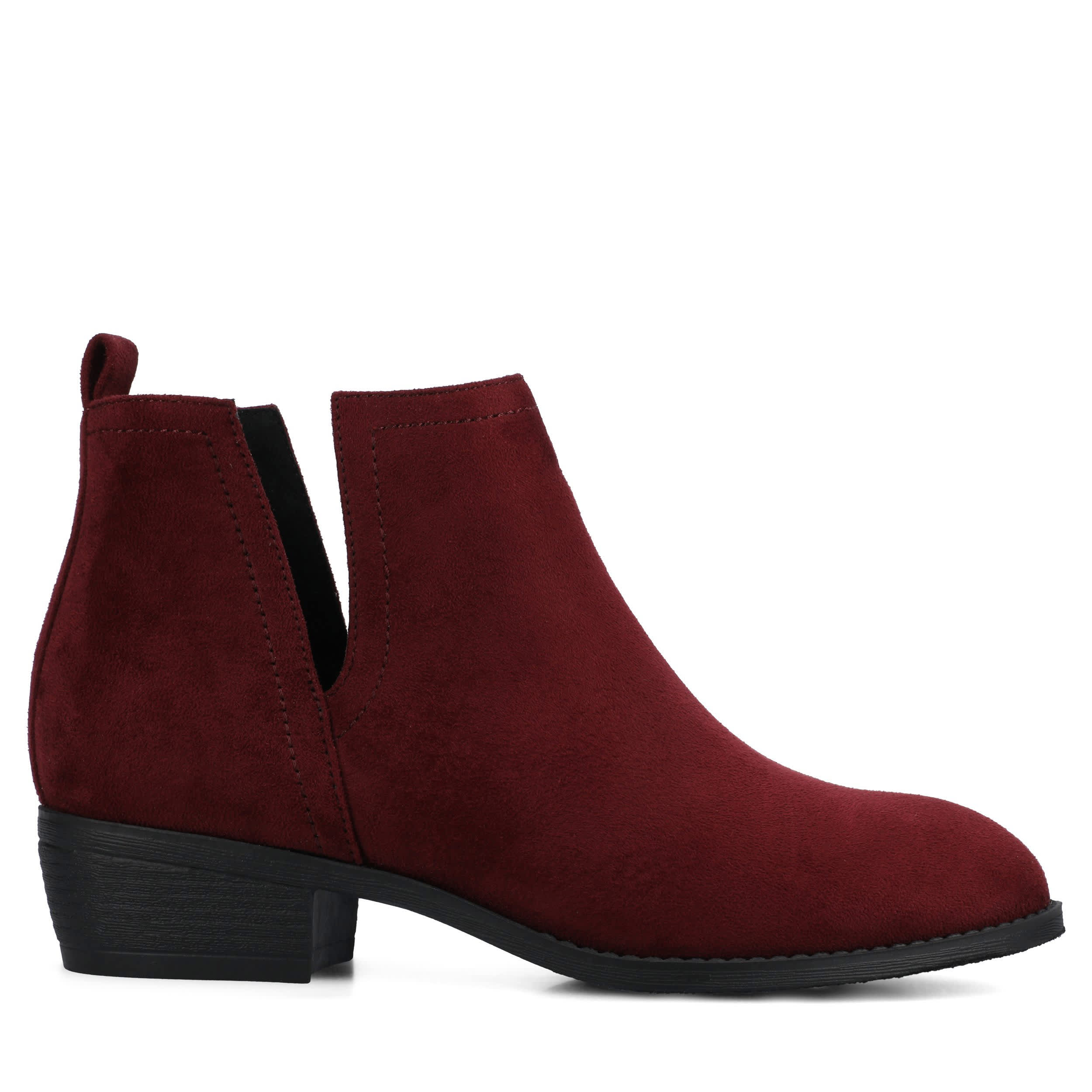JOURNEE COLLECTION-WOMENS RIMI BOOTIE-DARK RED & 