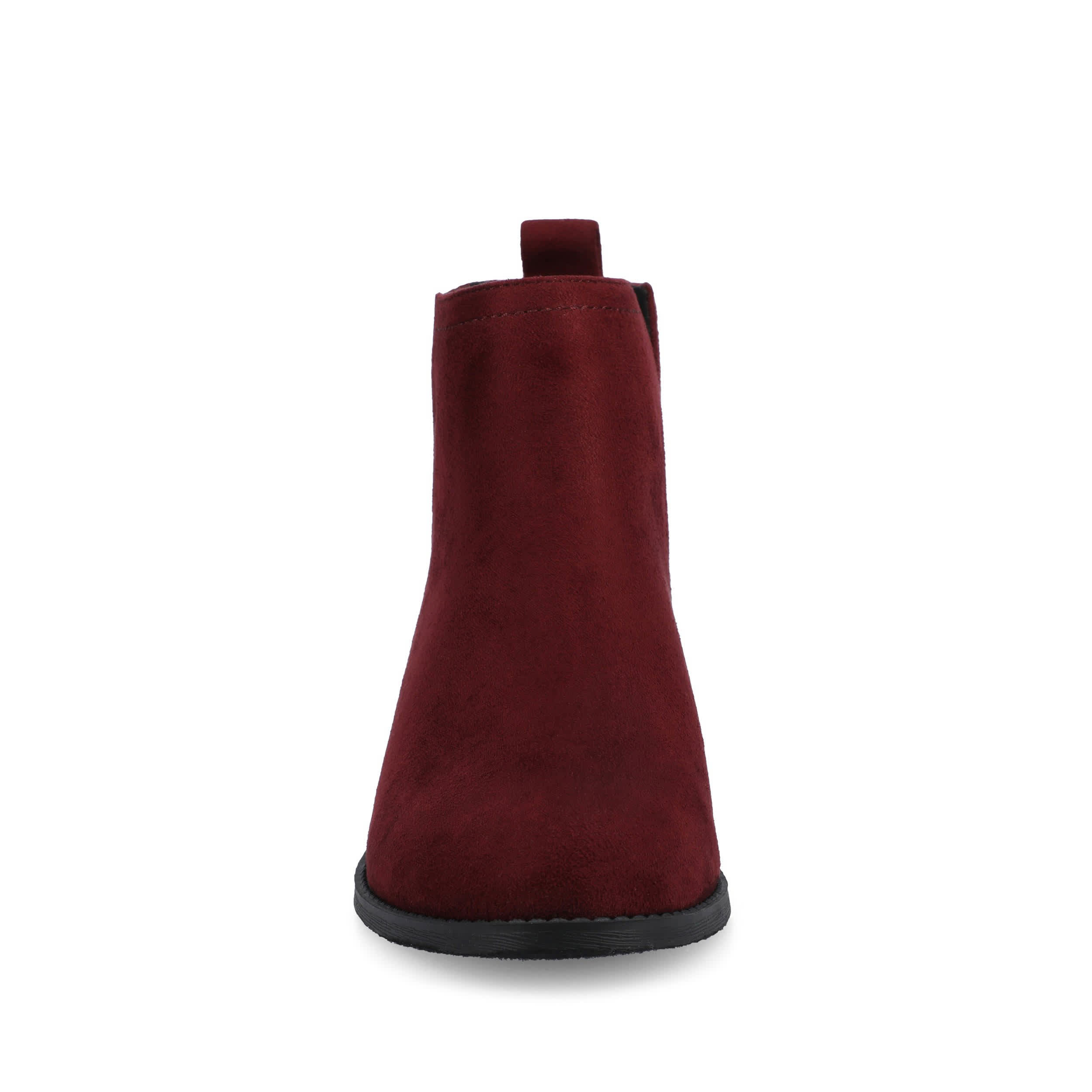 JOURNEE COLLECTION-WOMENS RIMI BOOTIE-DARK RED & 