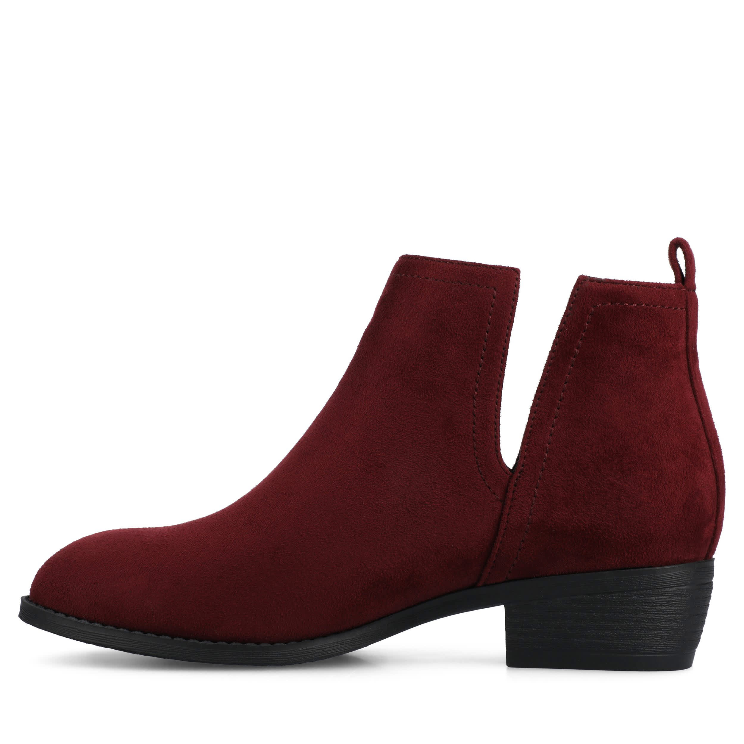 JOURNEE COLLECTION-WOMENS RIMI BOOTIE-DARK RED & 