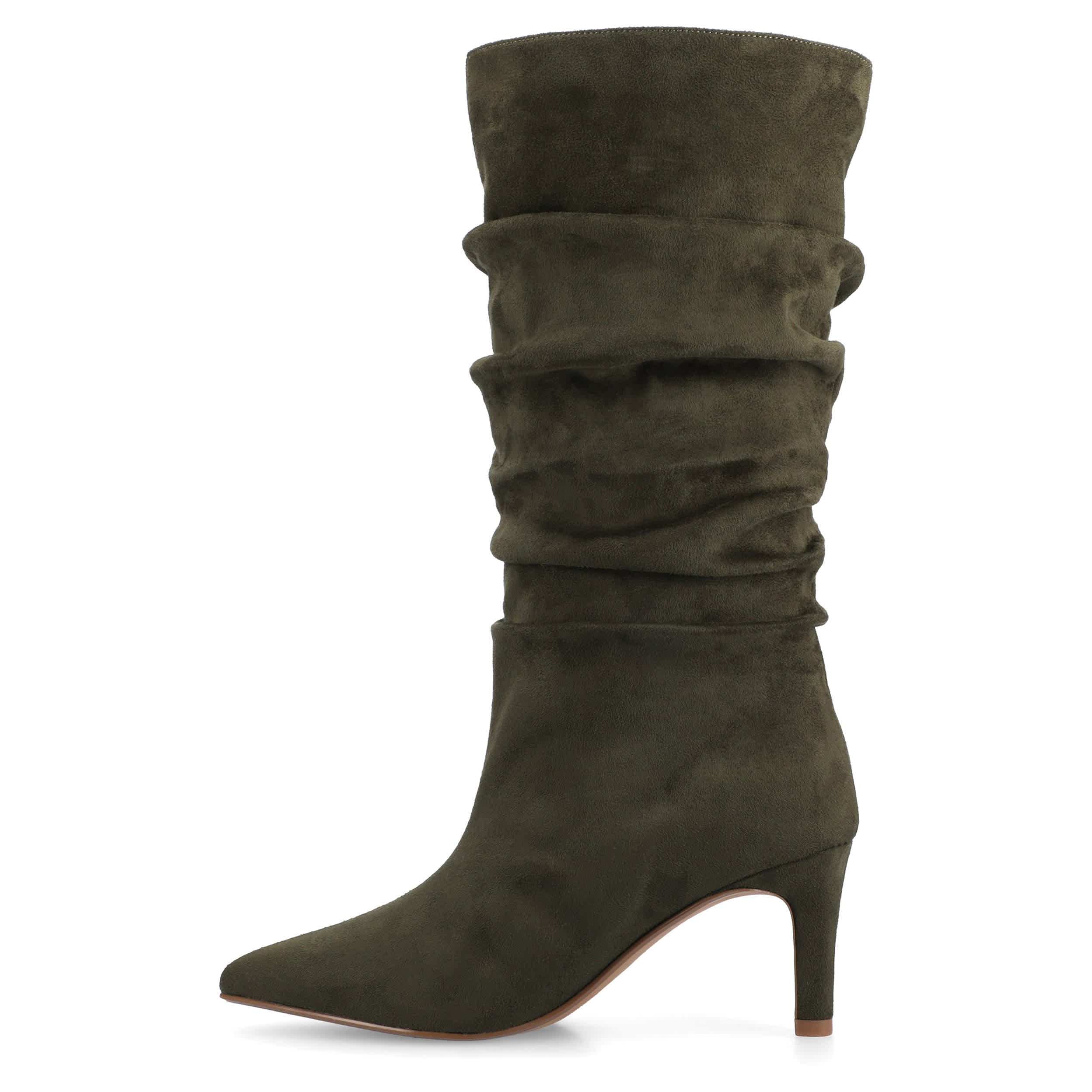 JOURNEE COLLECTION-WOMENS SONNET TALL BOOT-OLIVE & 