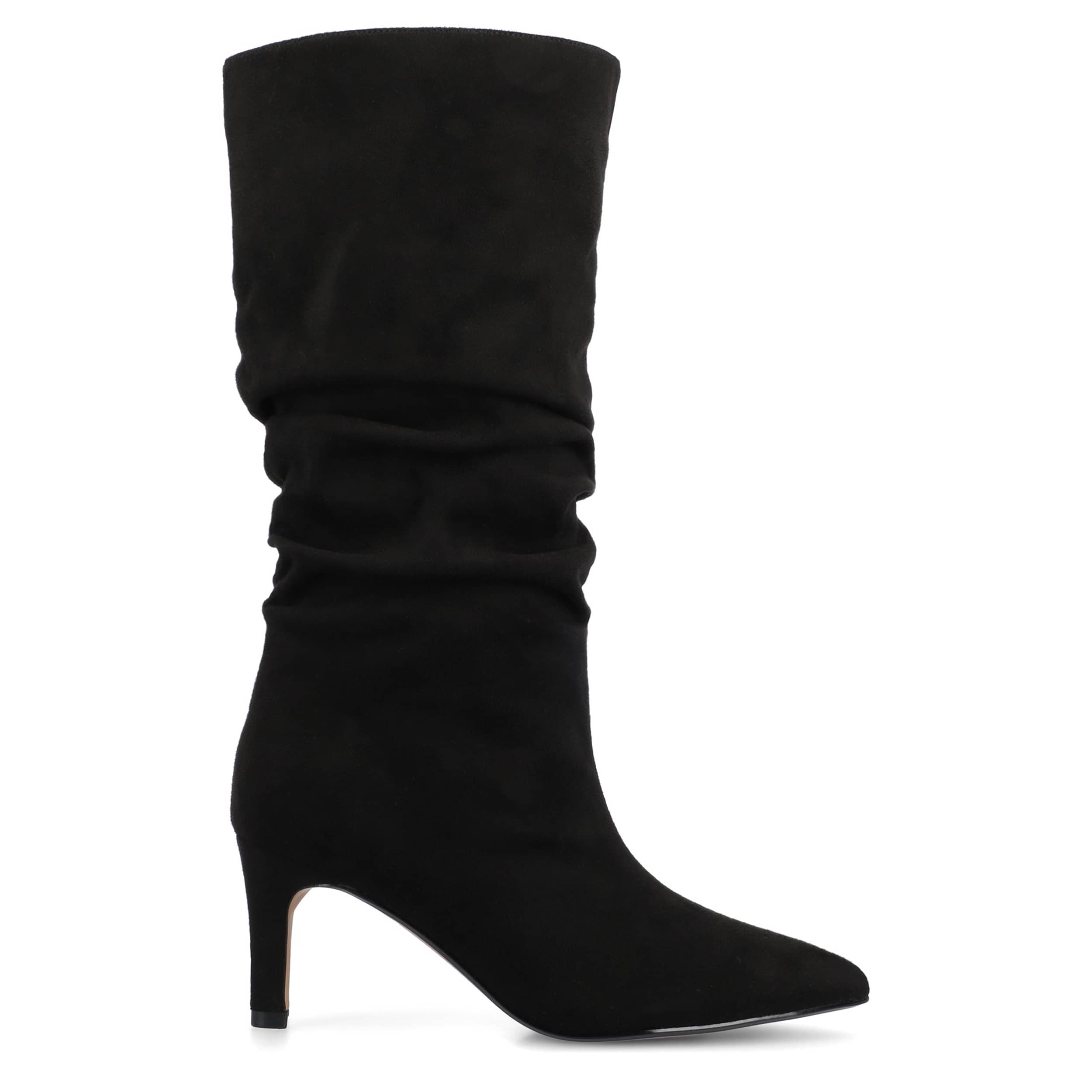 JOURNEE COLLECTION-WOMENS SONNET WIDE CALF TALL BOOT-BLACK & 