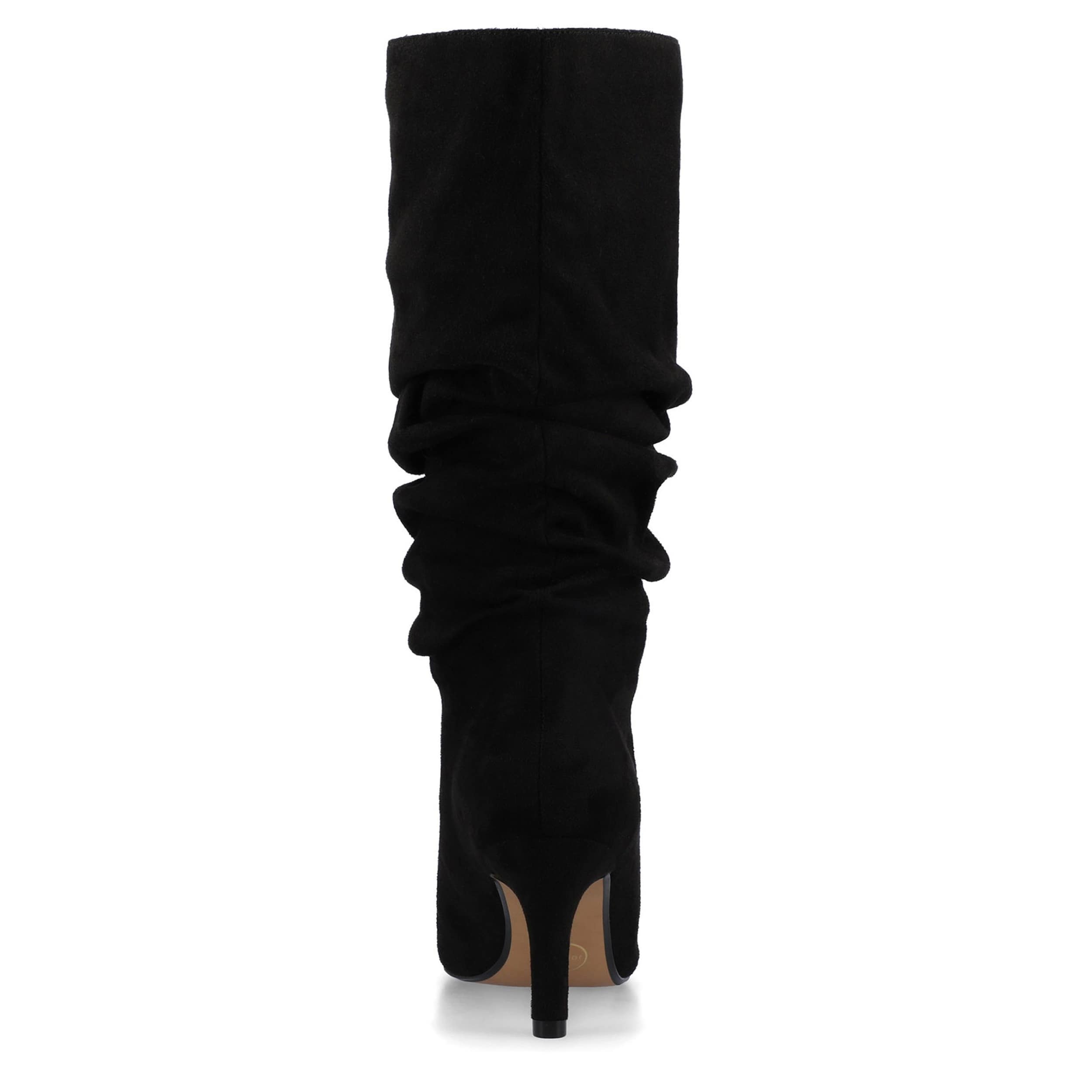 JOURNEE COLLECTION-WOMENS SONNET WIDE CALF TALL BOOT-BLACK & 