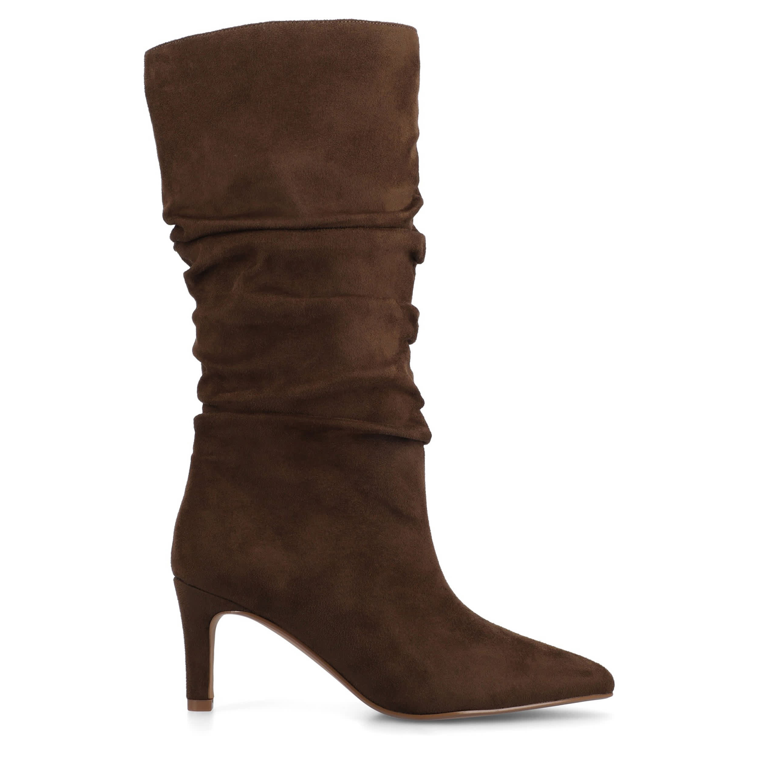 JOURNEE COLLECTION-WOMENS SONNET WIDE CALF TALL BOOT-CHOCOLATE & 