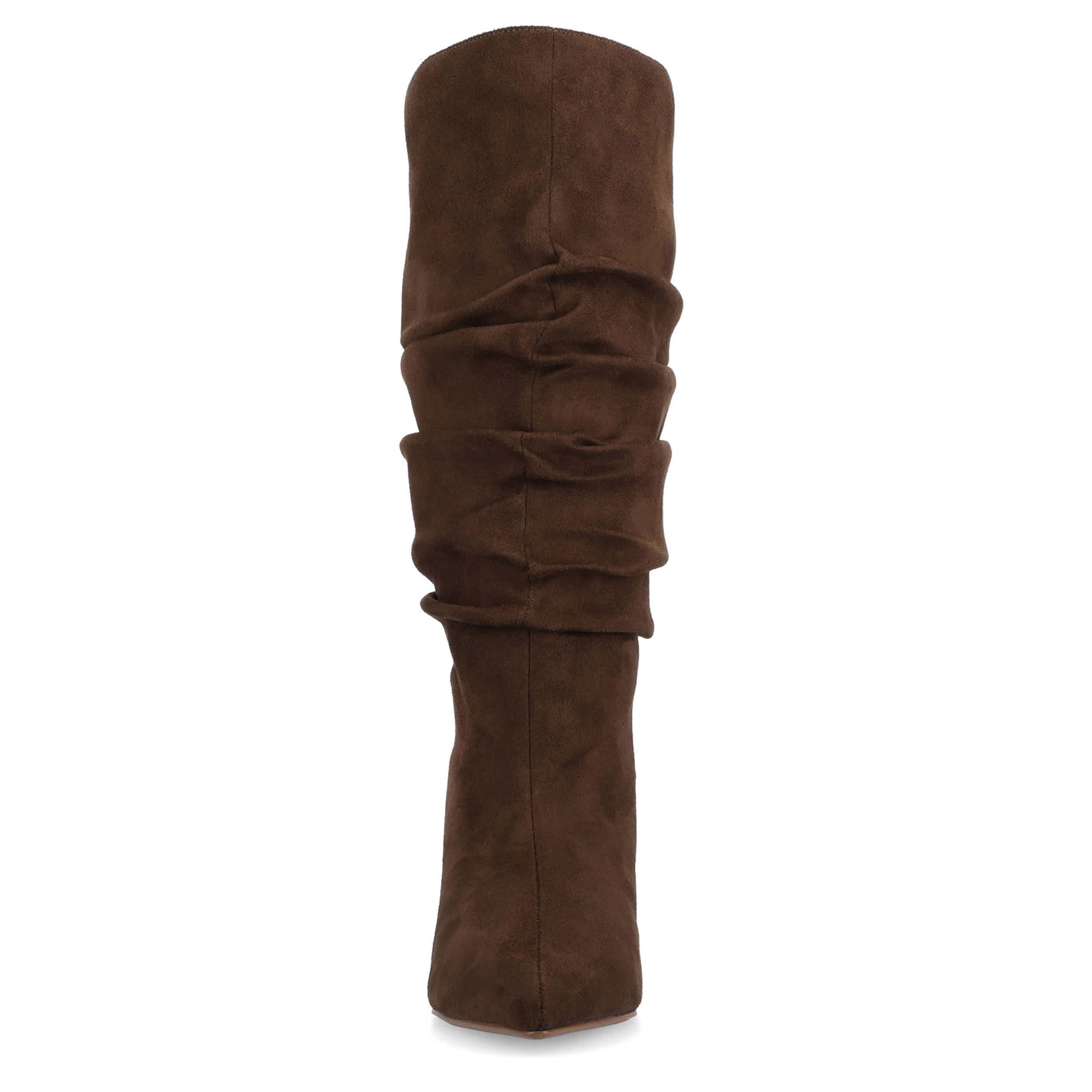 JOURNEE COLLECTION-WOMENS SONNET WIDE CALF TALL BOOT-CHOCOLATE & 