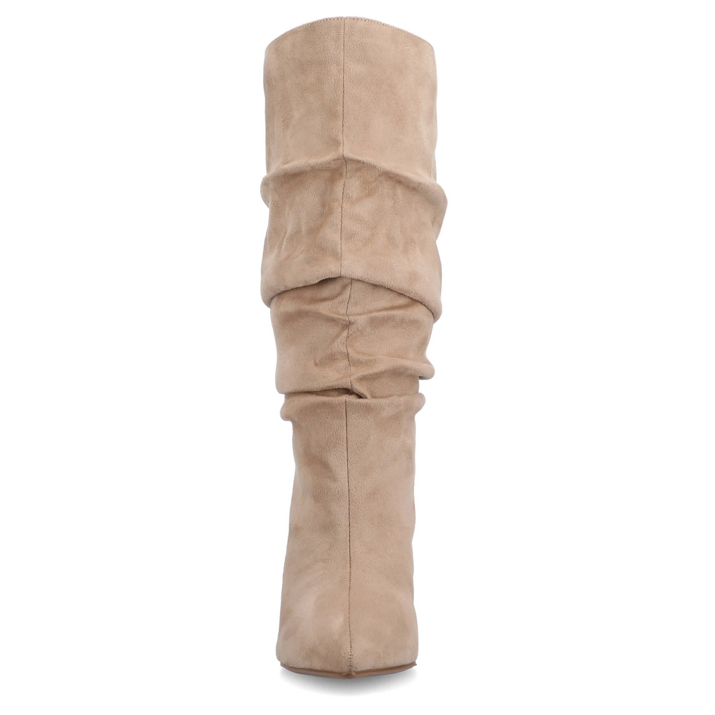 JOURNEE COLLECTION-WOMENS SONNET WIDE CALF TALL BOOT-TAUPE & 