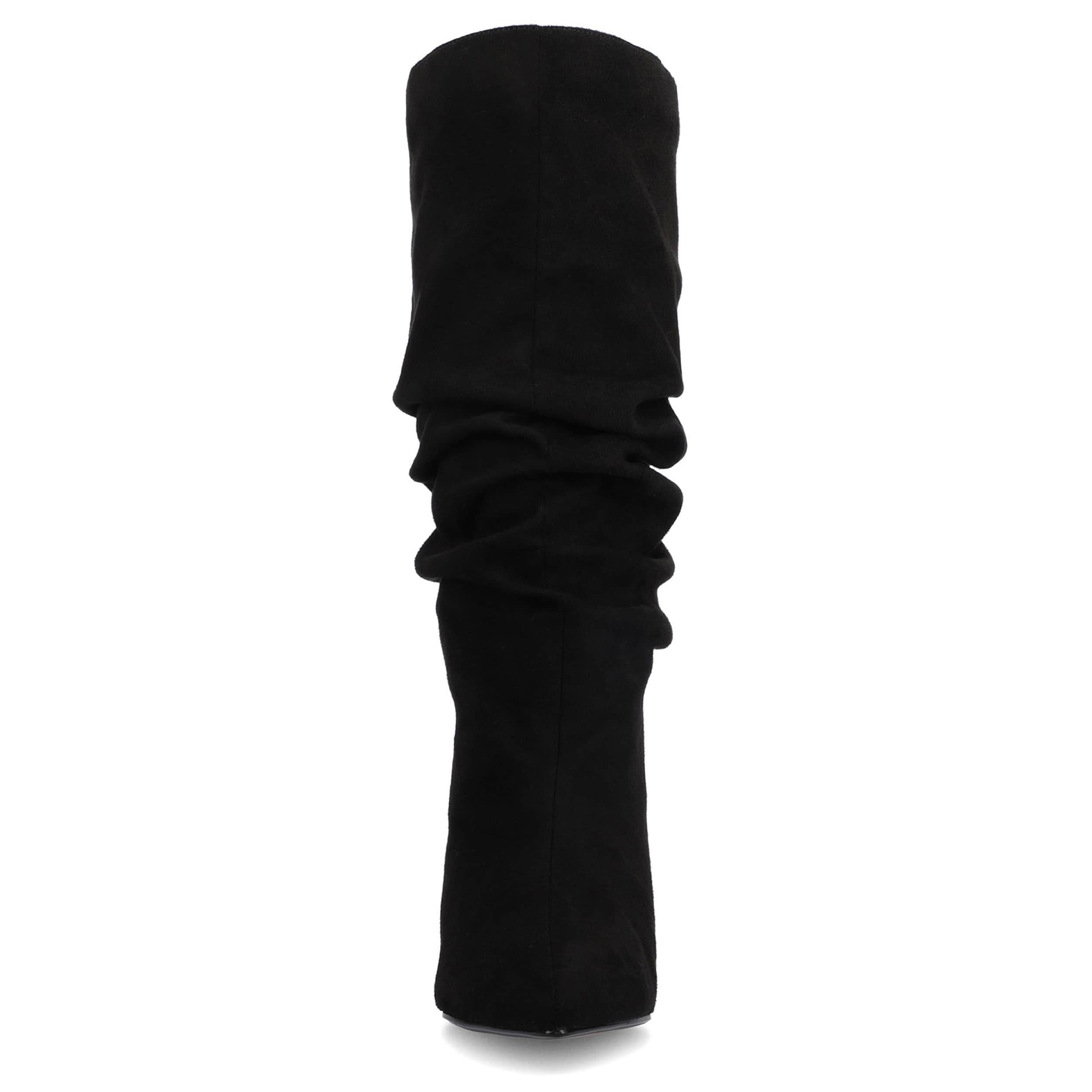 JOURNEE COLLECTION-WOMENS SONNET EXTRA WIDE CALF TALL BOOT-BLACK & 