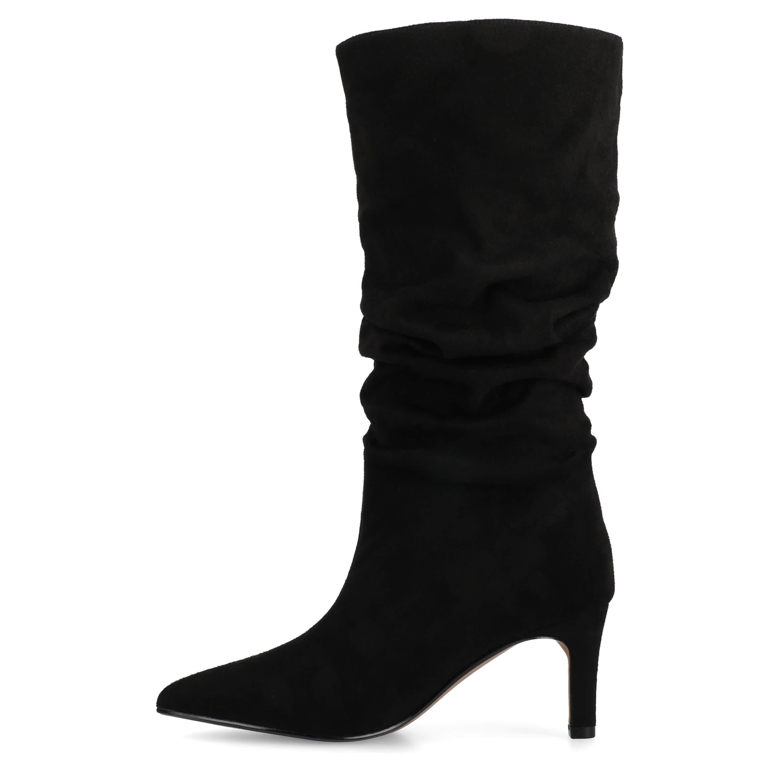 JOURNEE COLLECTION-WOMENS SONNET EXTRA WIDE CALF TALL BOOT-BLACK & 