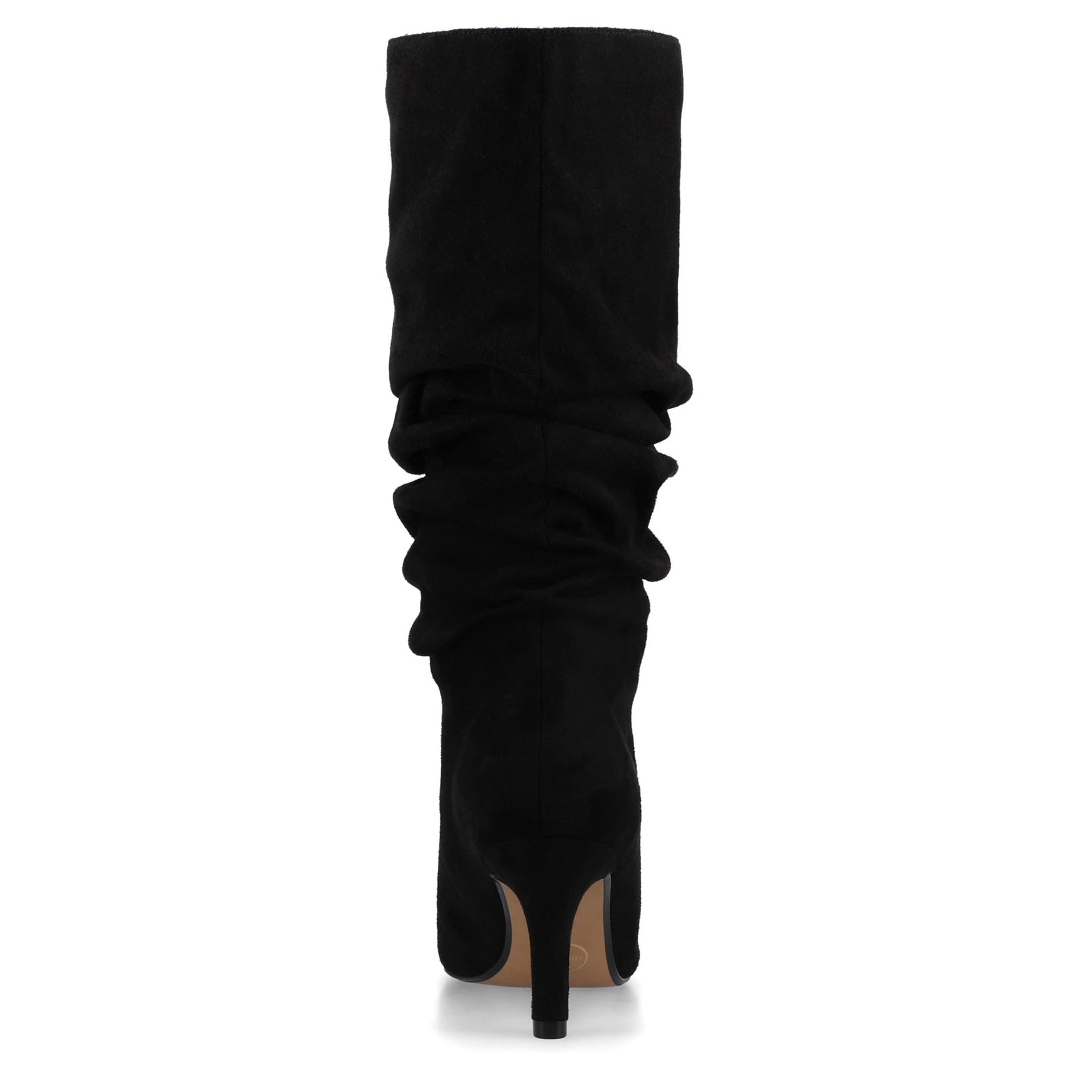 JOURNEE COLLECTION-WOMENS SONNET EXTRA WIDE CALF TALL BOOT-BLACK & 