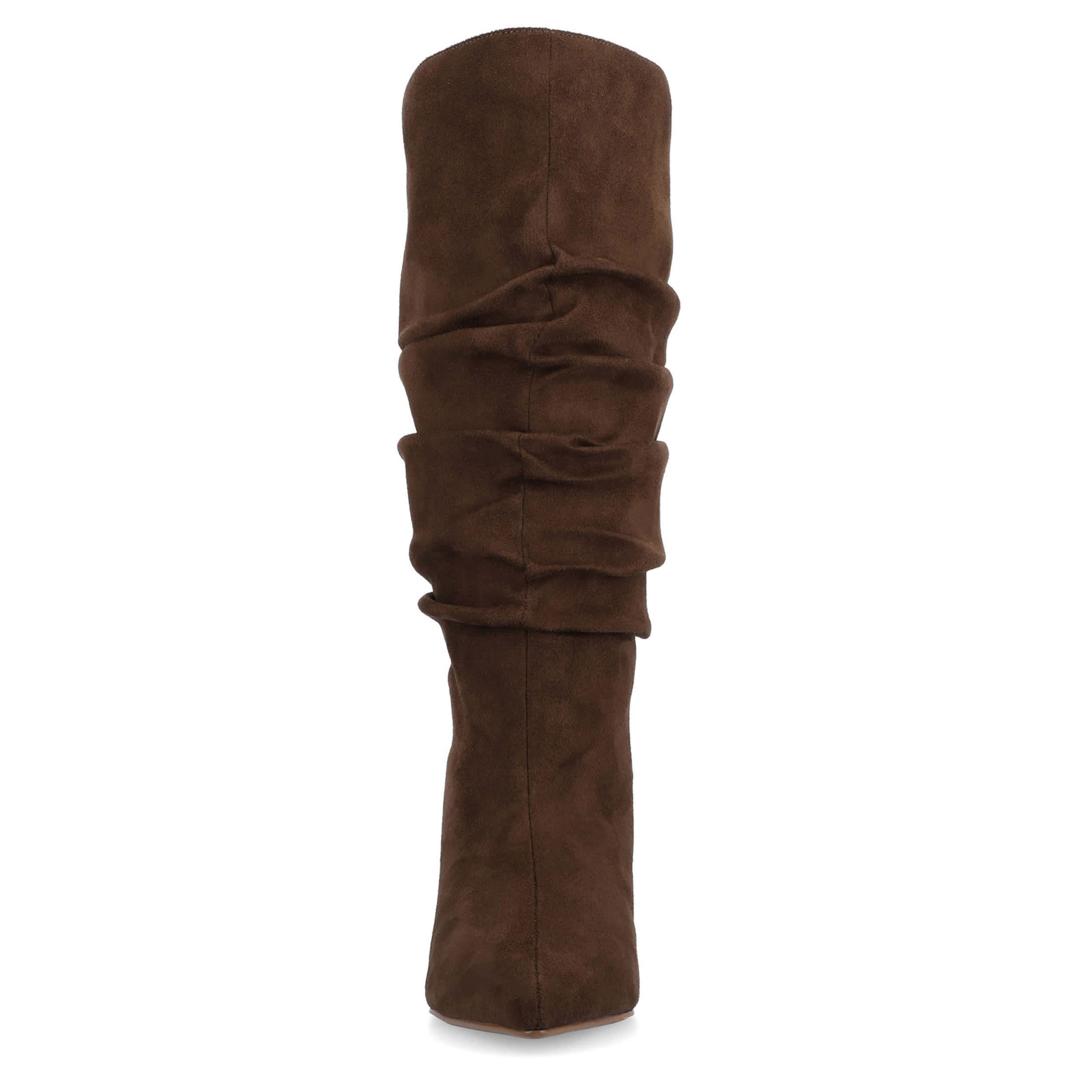 JOURNEE COLLECTION-WOMENS SONNET EXTRA WIDE CALF TALL BOOT-CHOCOLATE & 