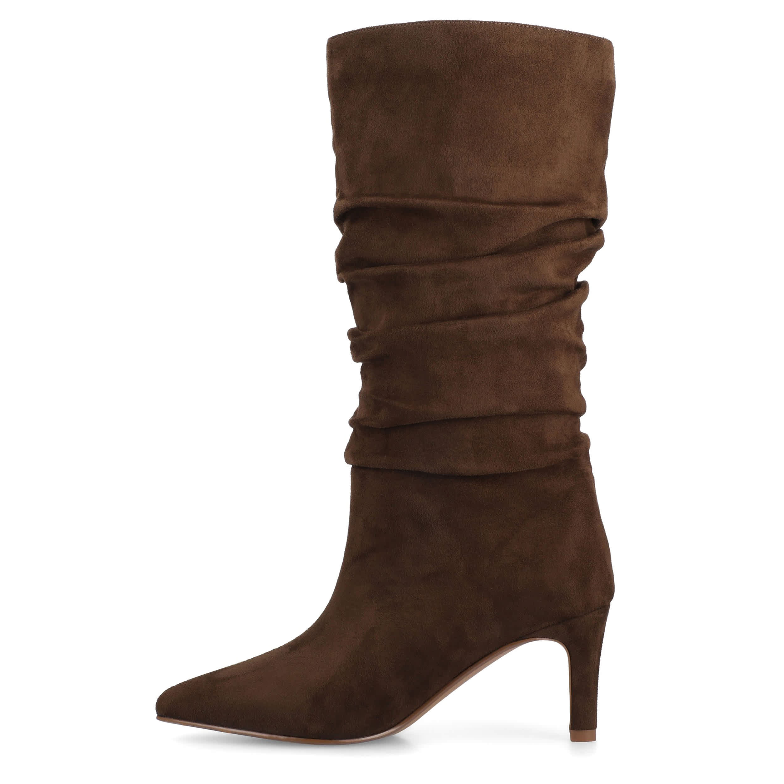 JOURNEE COLLECTION-WOMENS SONNET EXTRA WIDE CALF TALL BOOT-CHOCOLATE & 