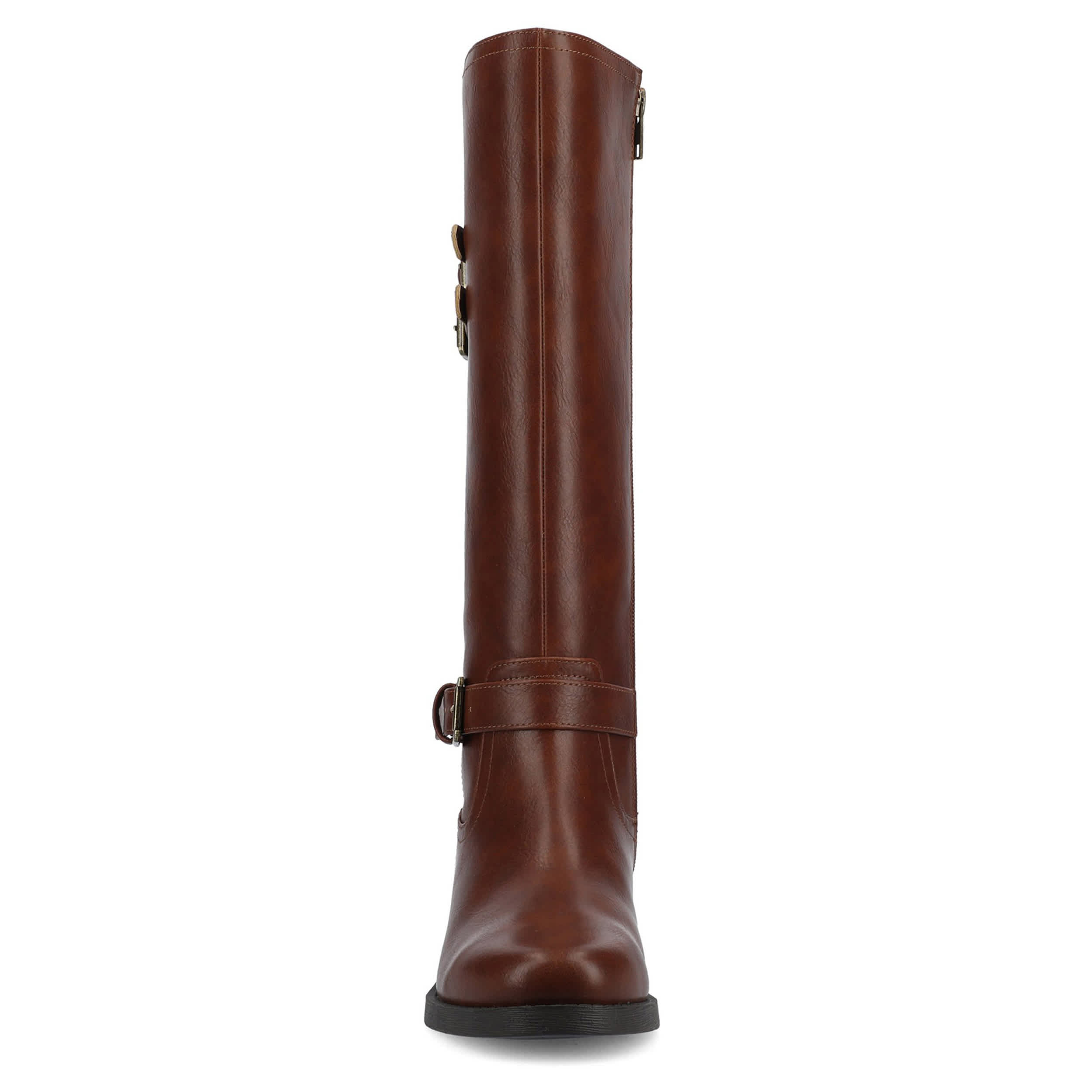 JOURNEE COLLECTION-WOMENS SONNY TALL BOOT-COGNAC & 