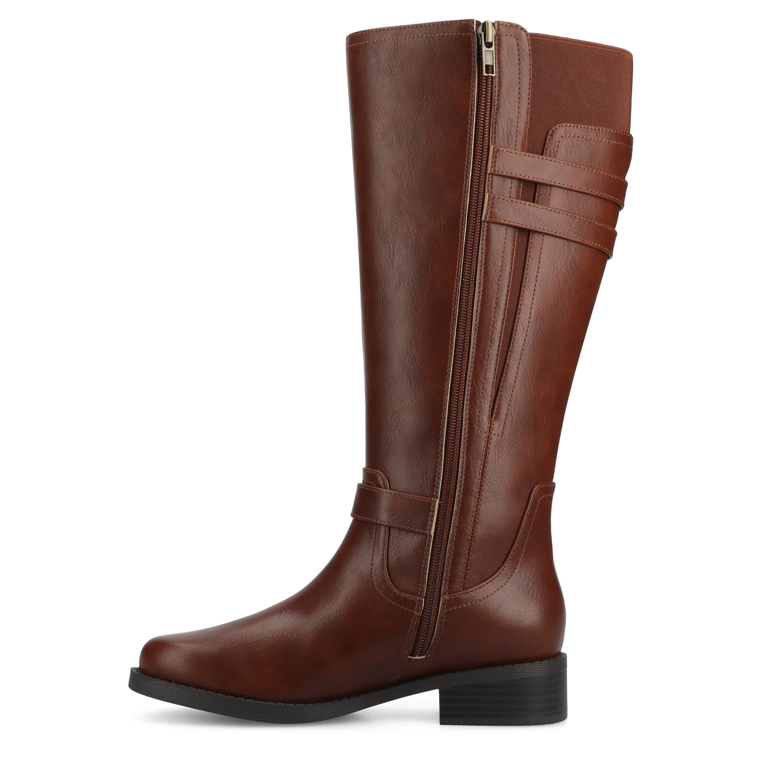 JOURNEE COLLECTION-WOMENS SONNY TALL BOOT-COGNAC & 