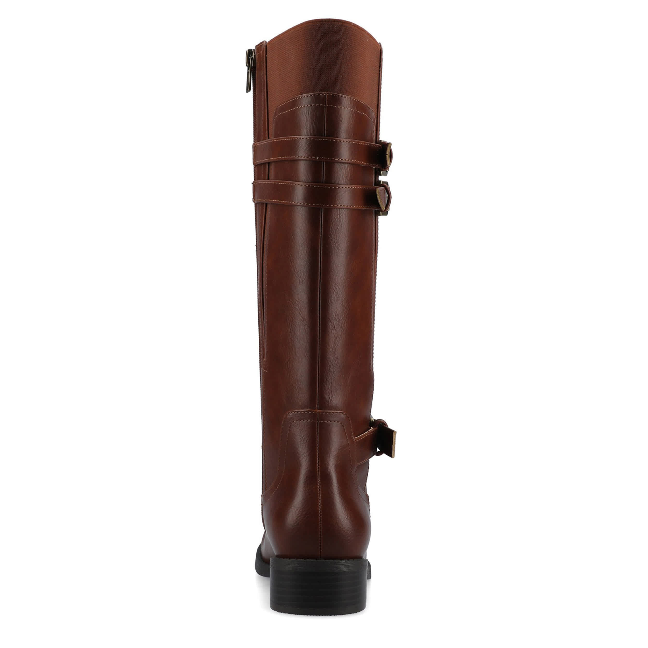 JOURNEE COLLECTION-WOMENS SONNY TALL BOOT-COGNAC & 