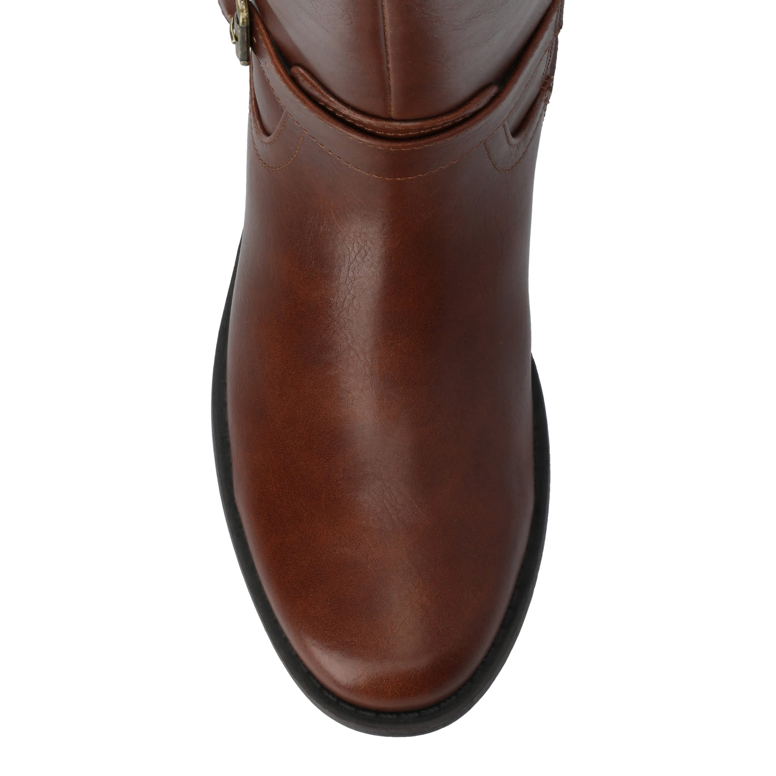 JOURNEE COLLECTION-WOMENS SONNY EXTRA WIDE CALF TALL BOOT-COGNAC & 