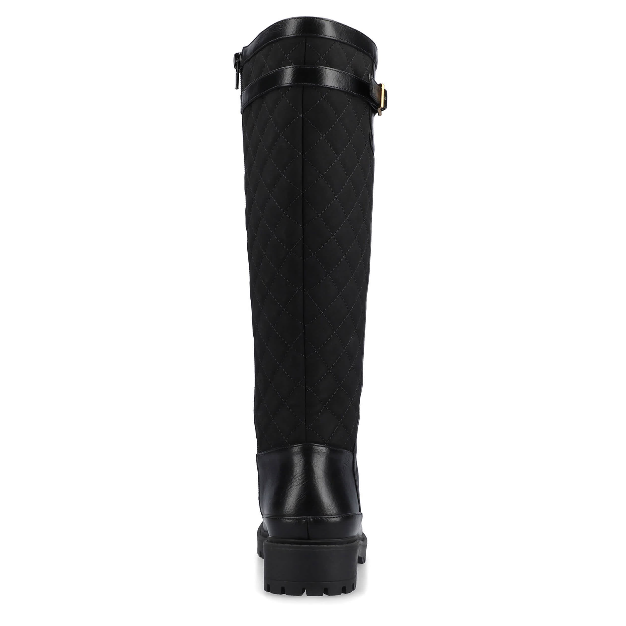 JOURNEE COLLECTION-WOMENS ZEMMIE TALL BOOT-BLACK & 
