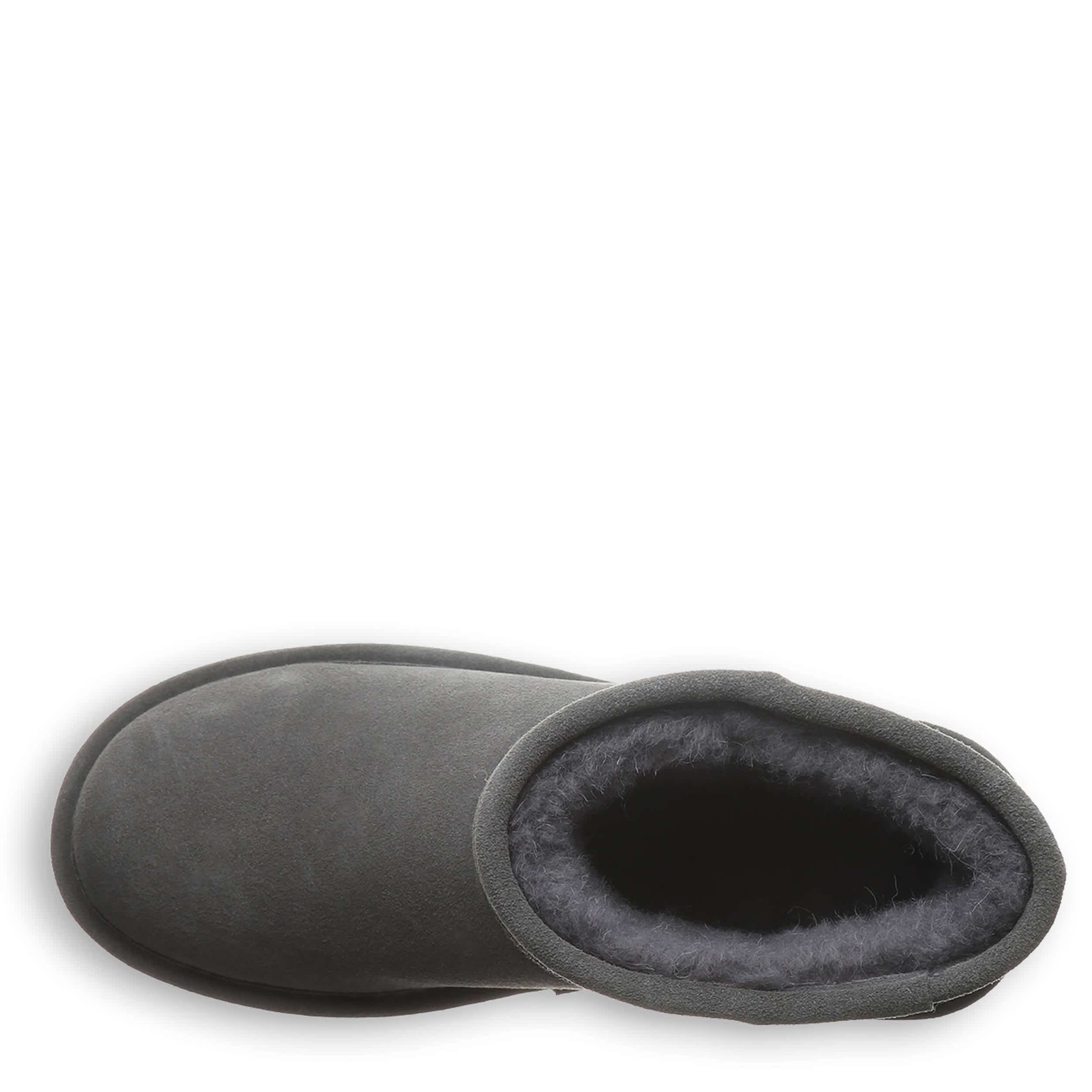 BEARPAW-WOMENS ALYSSA FUR BOOT-GREY & 
