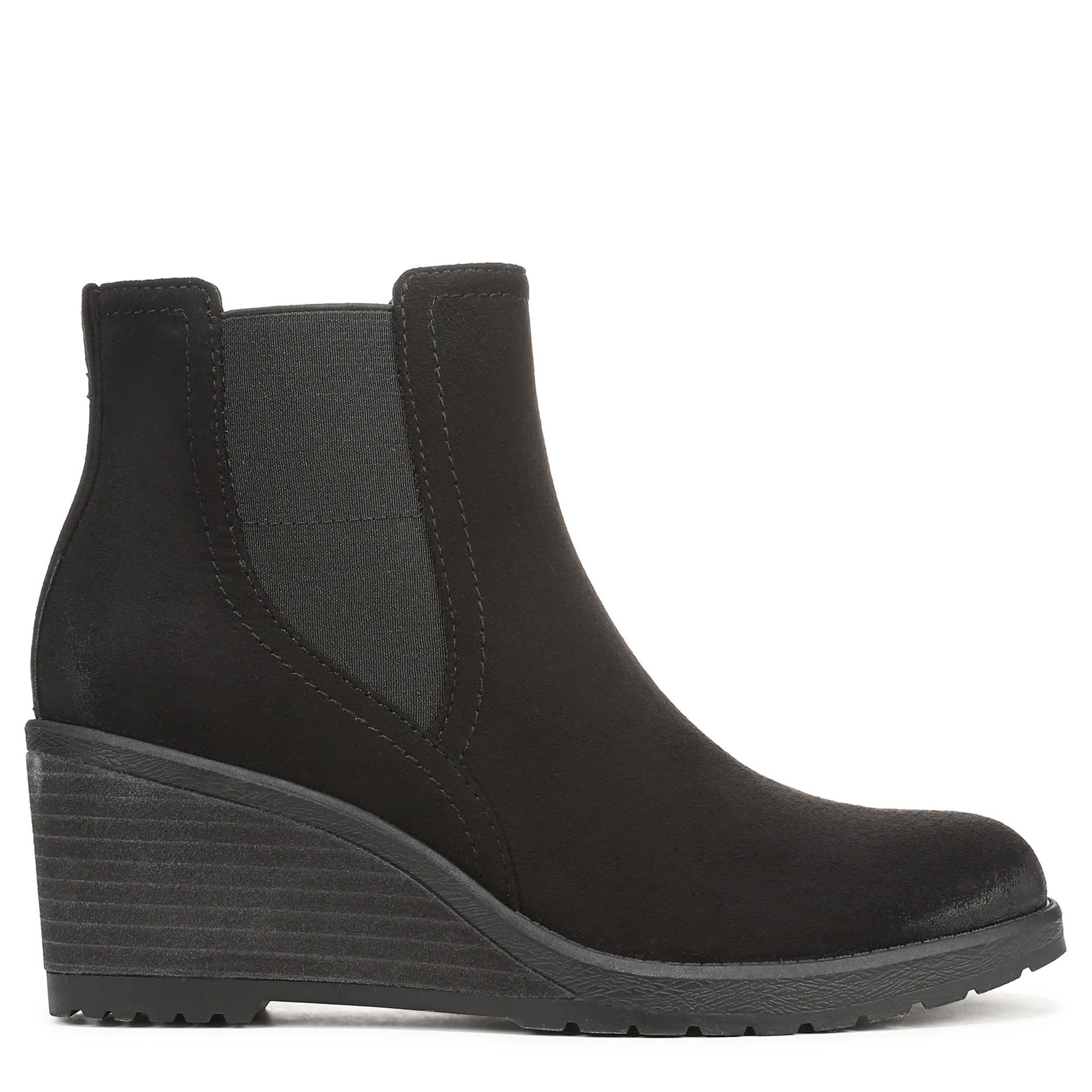 DR. SCHOLL'S-WOMENS CAMDEN WEDGE BOOTIE-BLACK & 