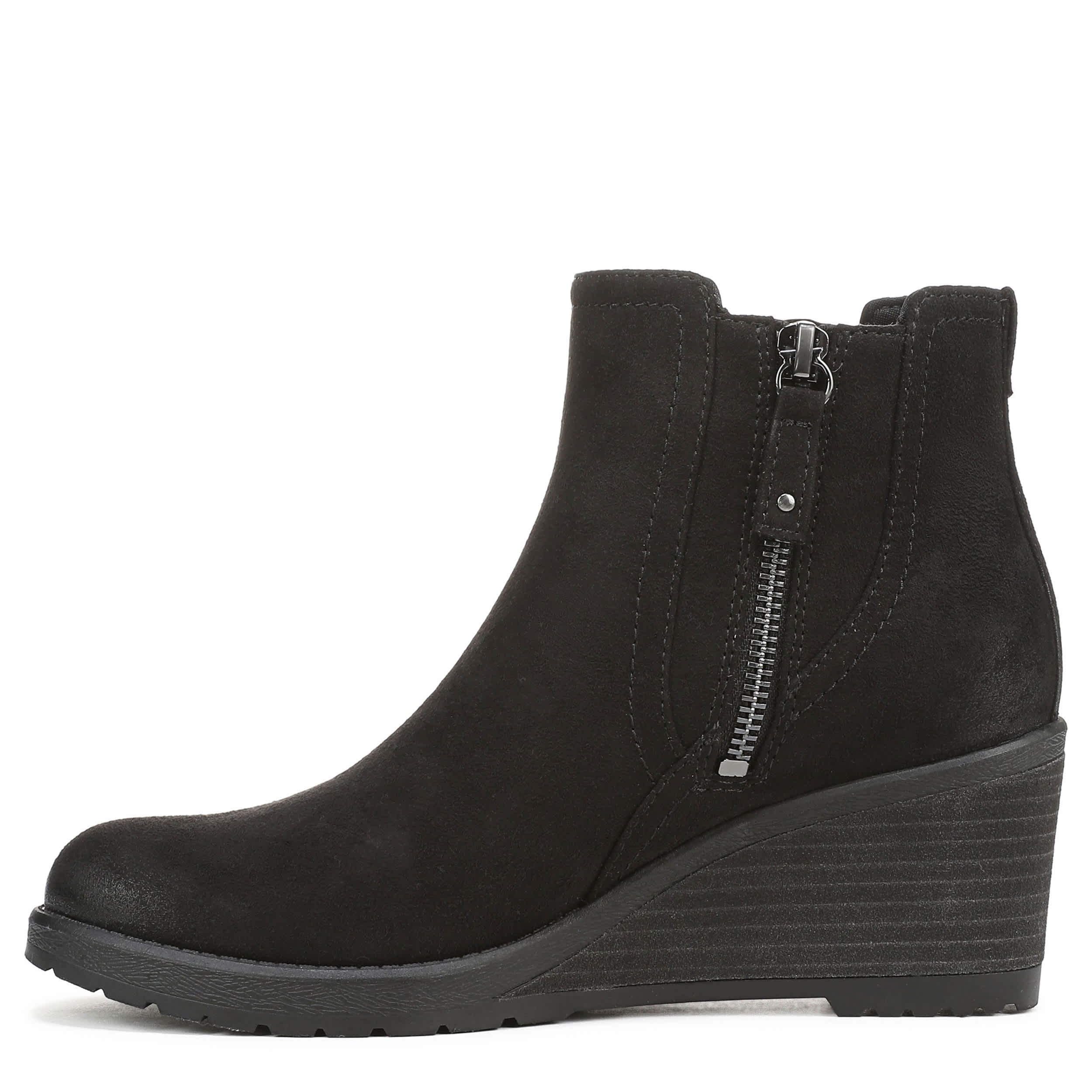 DR. SCHOLL'S-WOMENS CAMDEN WEDGE BOOTIE-BLACK & 
