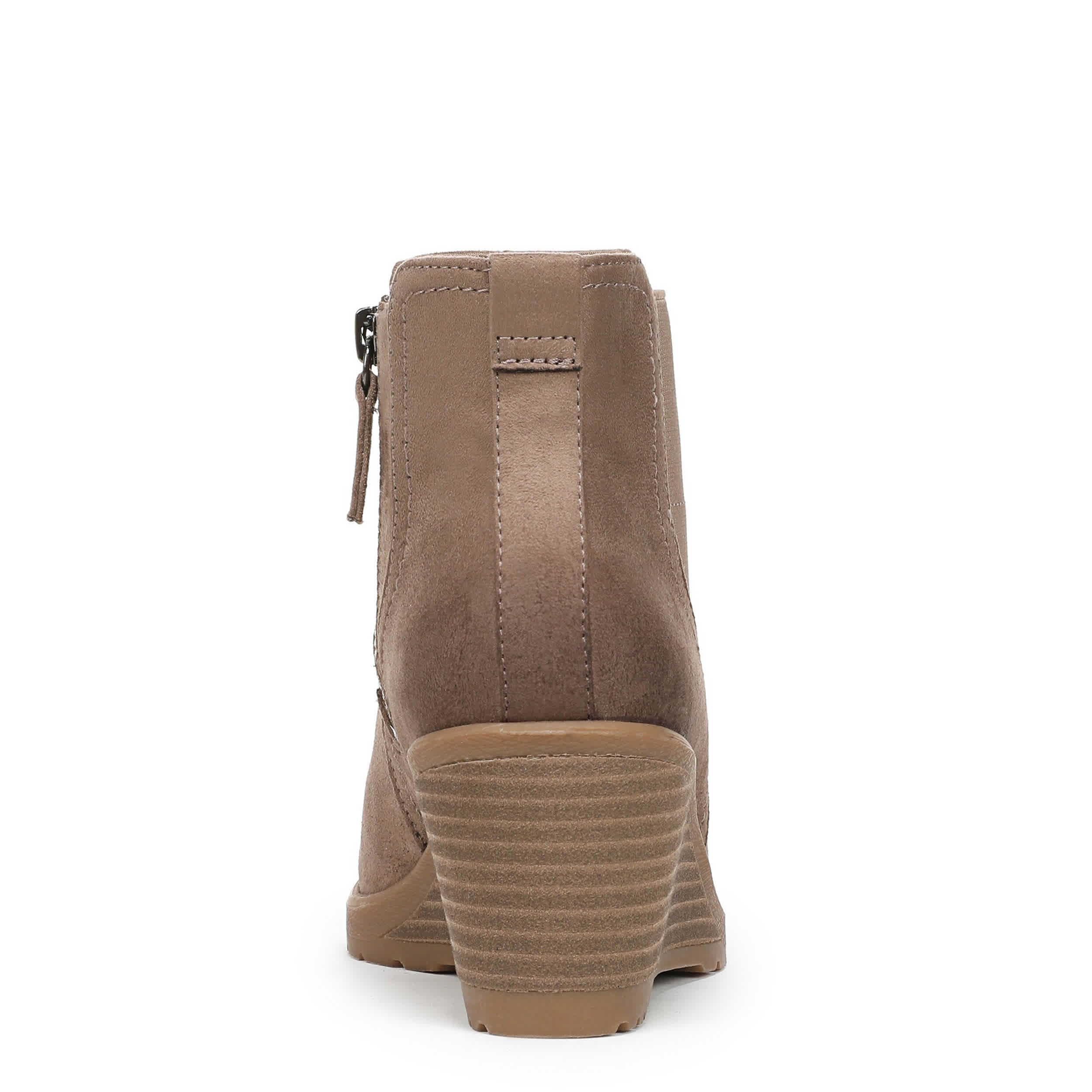 DR. SCHOLL'S-WOMENS CAMDEN WEDGE BOOTIE-TAUPE & 