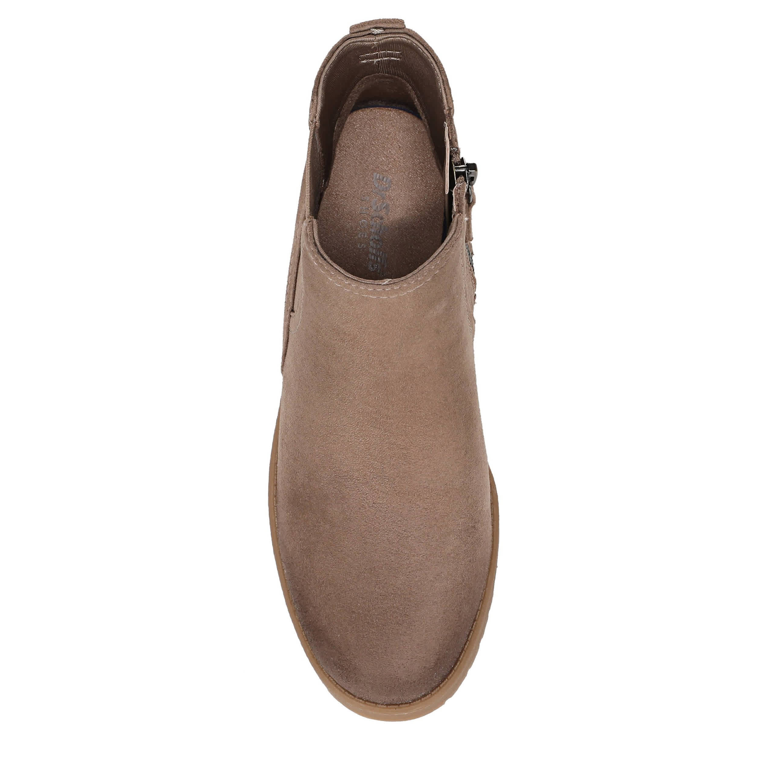 DR. SCHOLL'S-WOMENS CAMDEN WEDGE BOOTIE-TAUPE & 