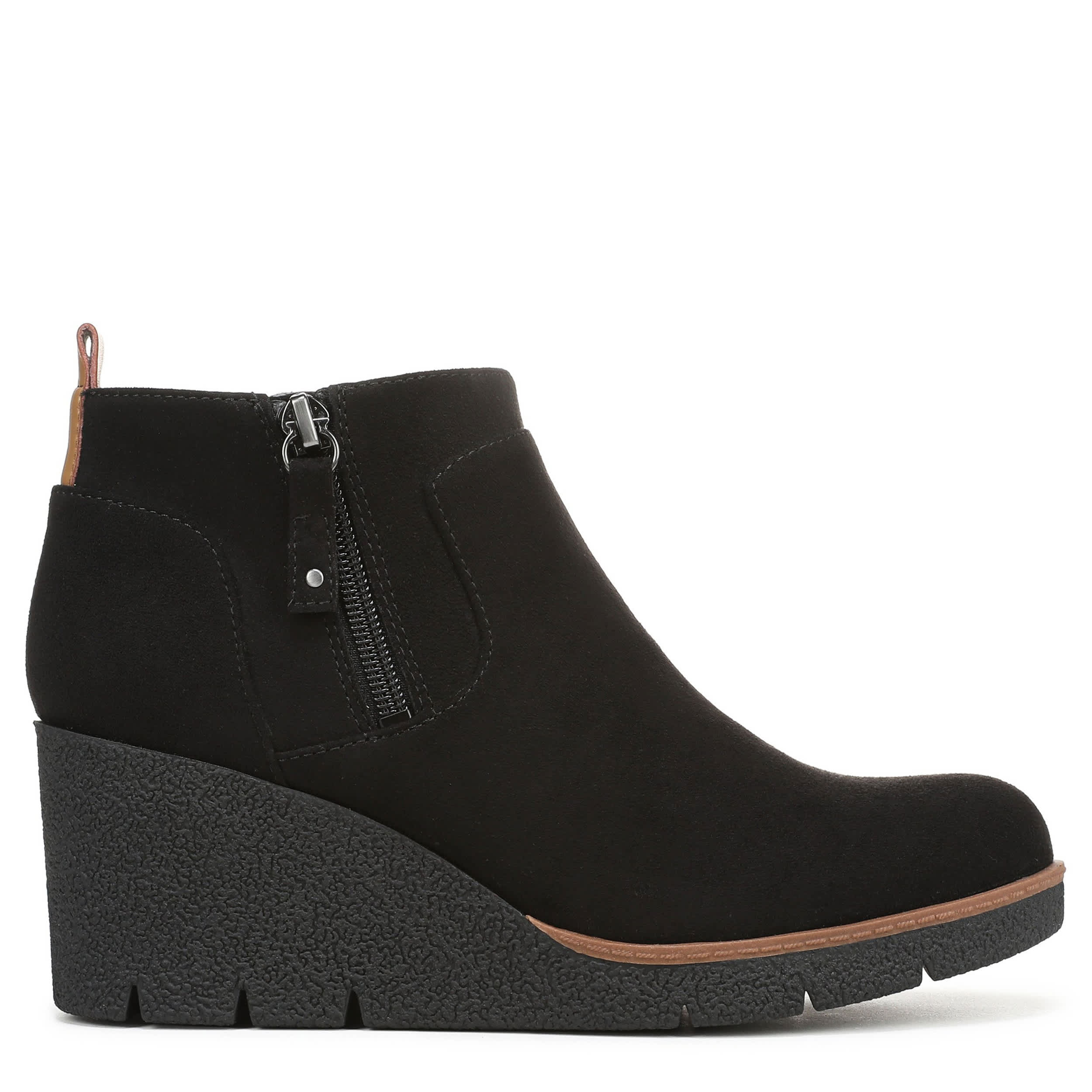 DR. SCHOLL'S-WOMENS BIANCA WEDGE BOOTIE-BLACK & 