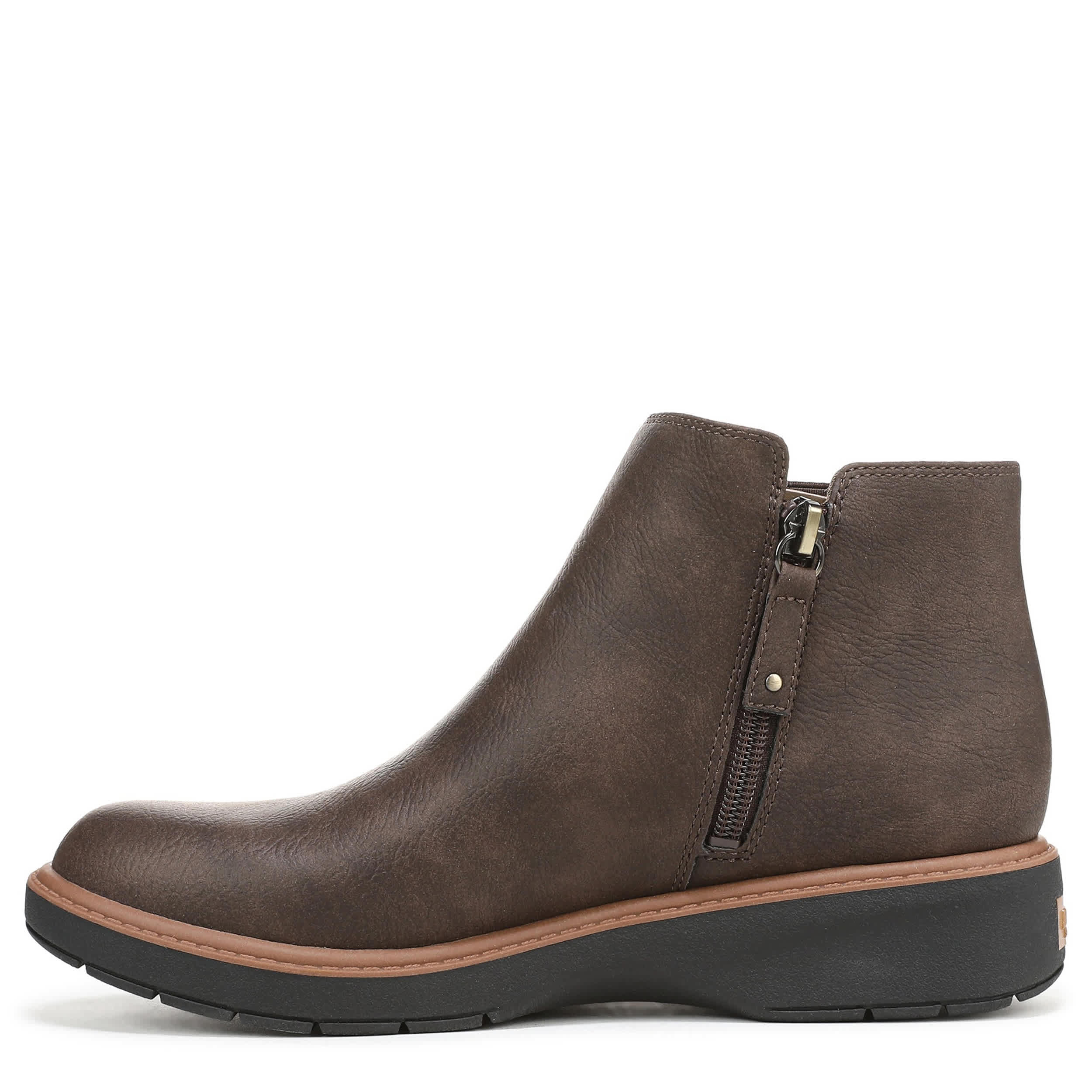 DR. SCHOLL'S-WOMENS CALM ONE BOOTIE-DARK BROWN & 